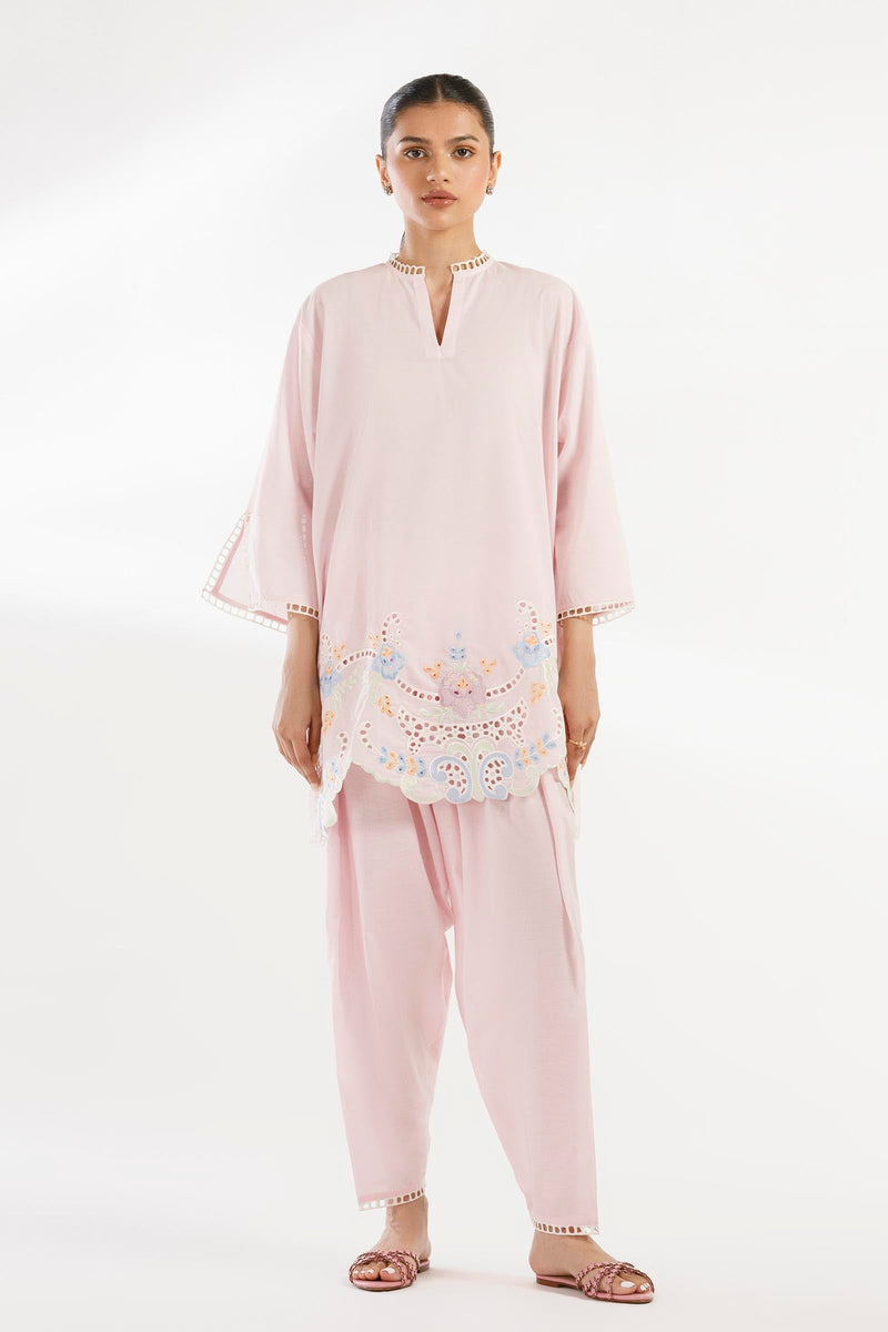 Stitched Embroidered Lawn Shirt+ Shalwar