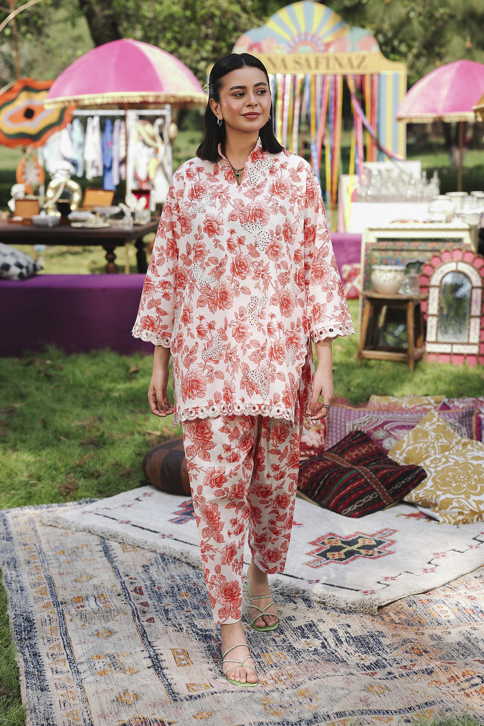 Stitched Printed Lawn Shirt+ Shalwar