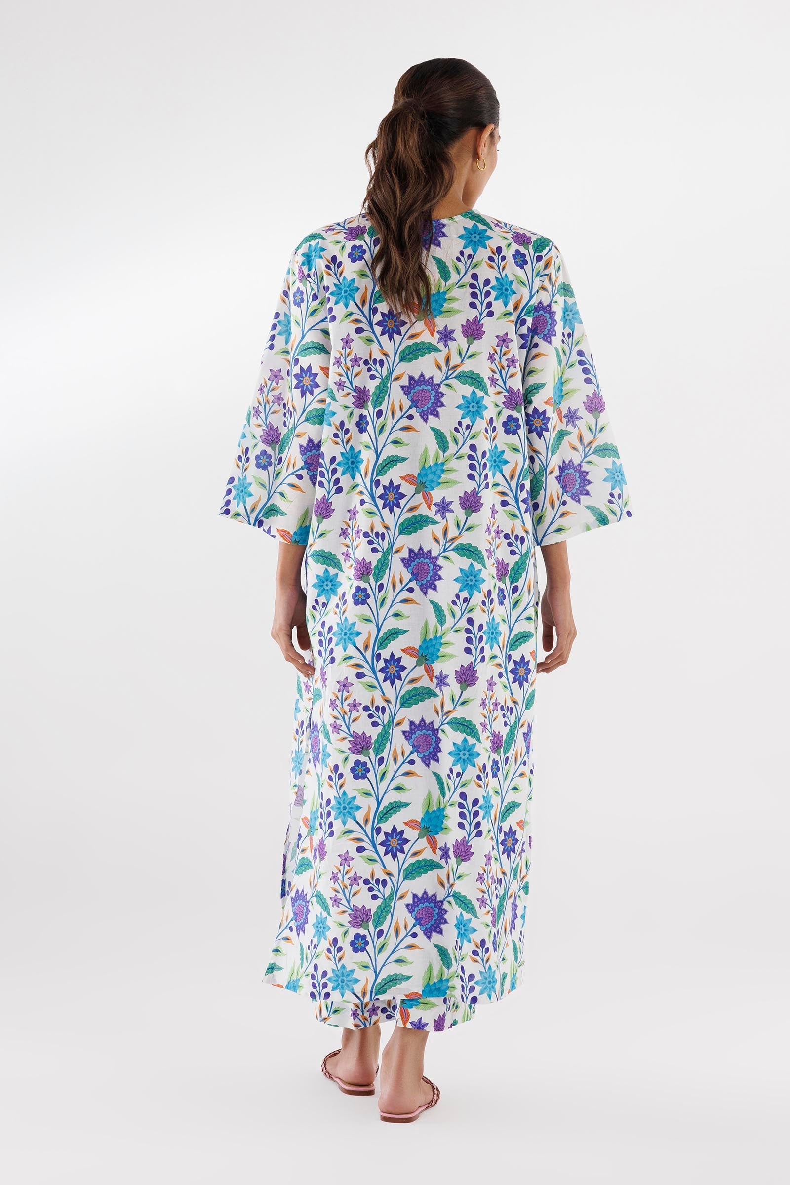 Stitched Printed Lawn Shirt + Culotte