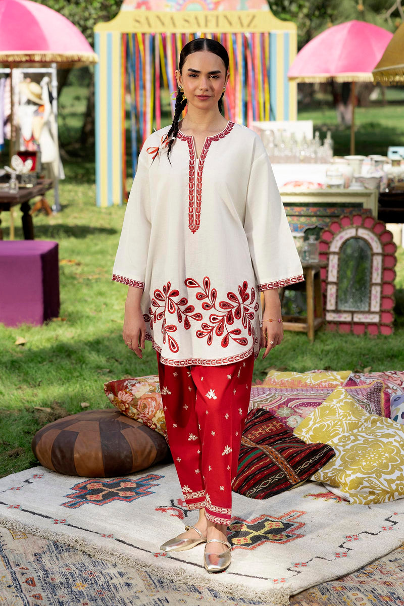 Stitched Embroidered Lawn Shirt+ Shalwar