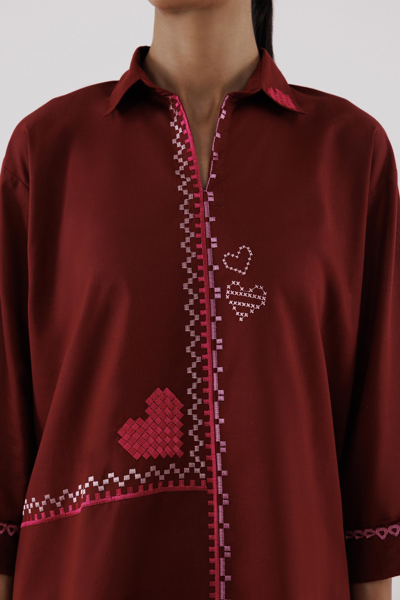 Stitched Embroidered Lawn Shirt+ Shalwar