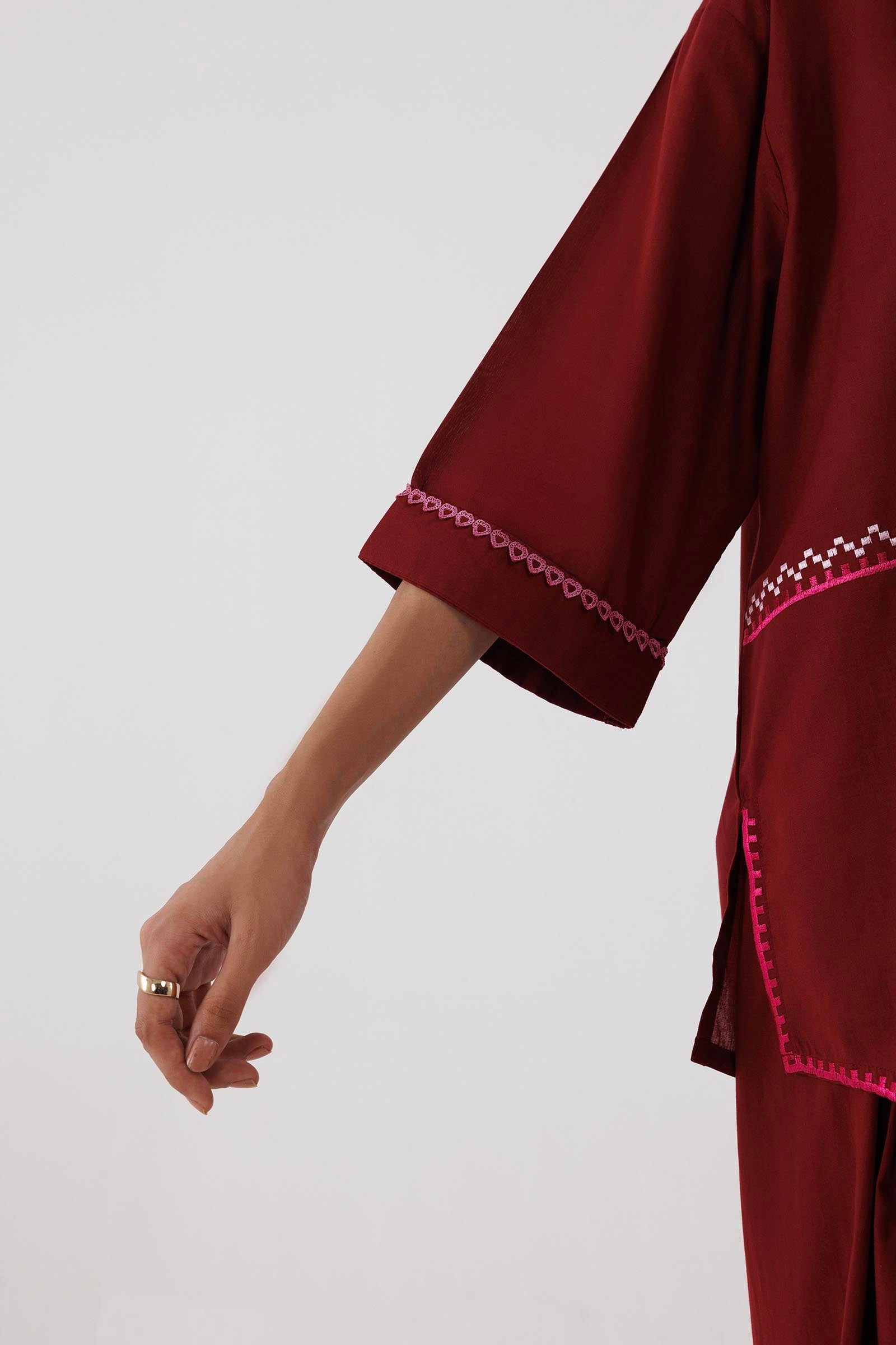 Stitched Embroidered Lawn Shirt+ Shalwar