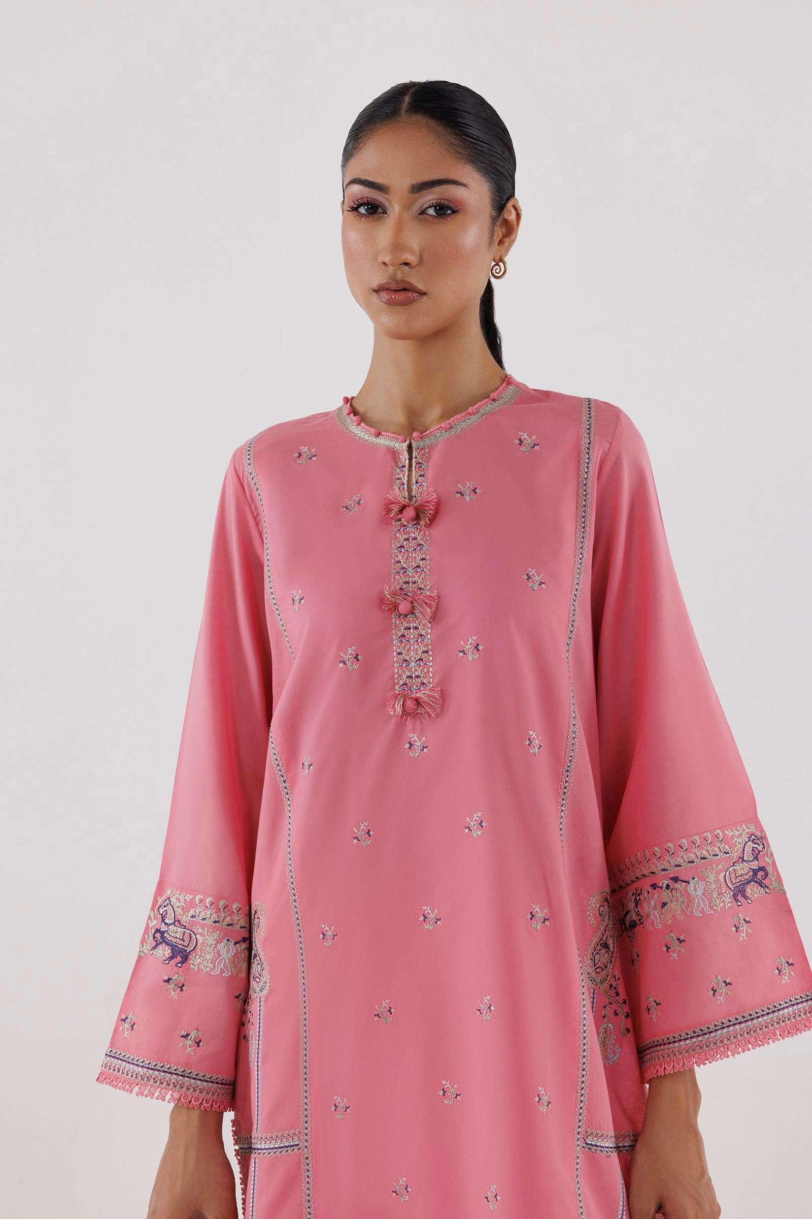 Stitched Embroidered Lawn Suit