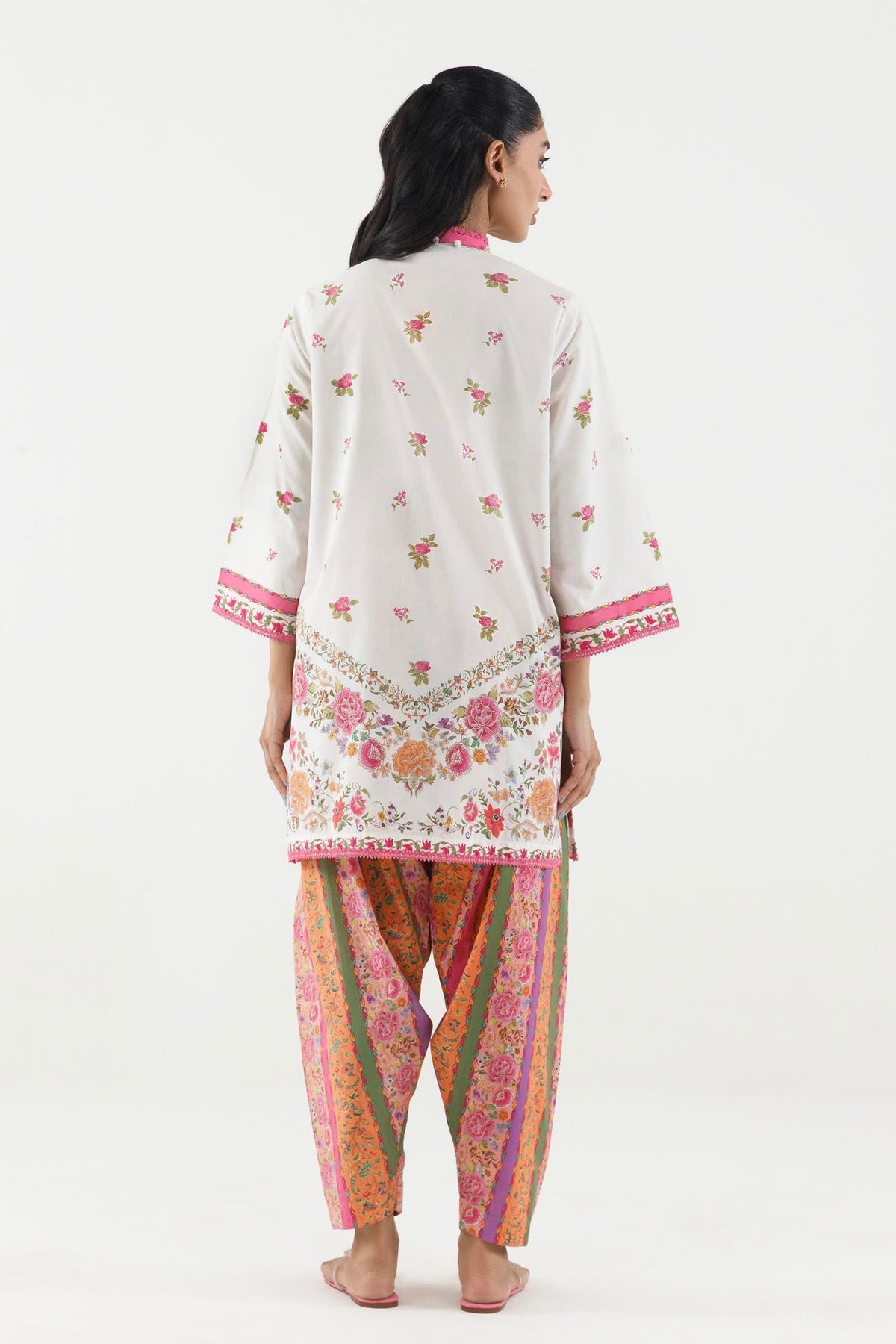 Stitched Embroidered Lawn Shirt+ Shalwar