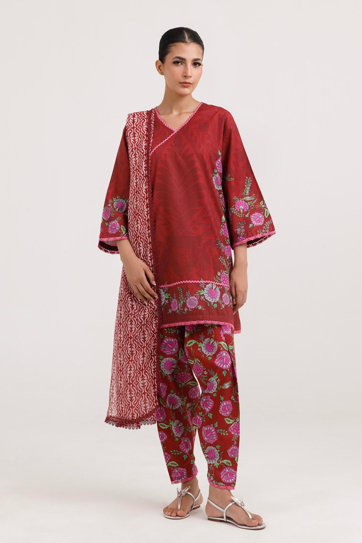 Stitched Printed Lawn Suit