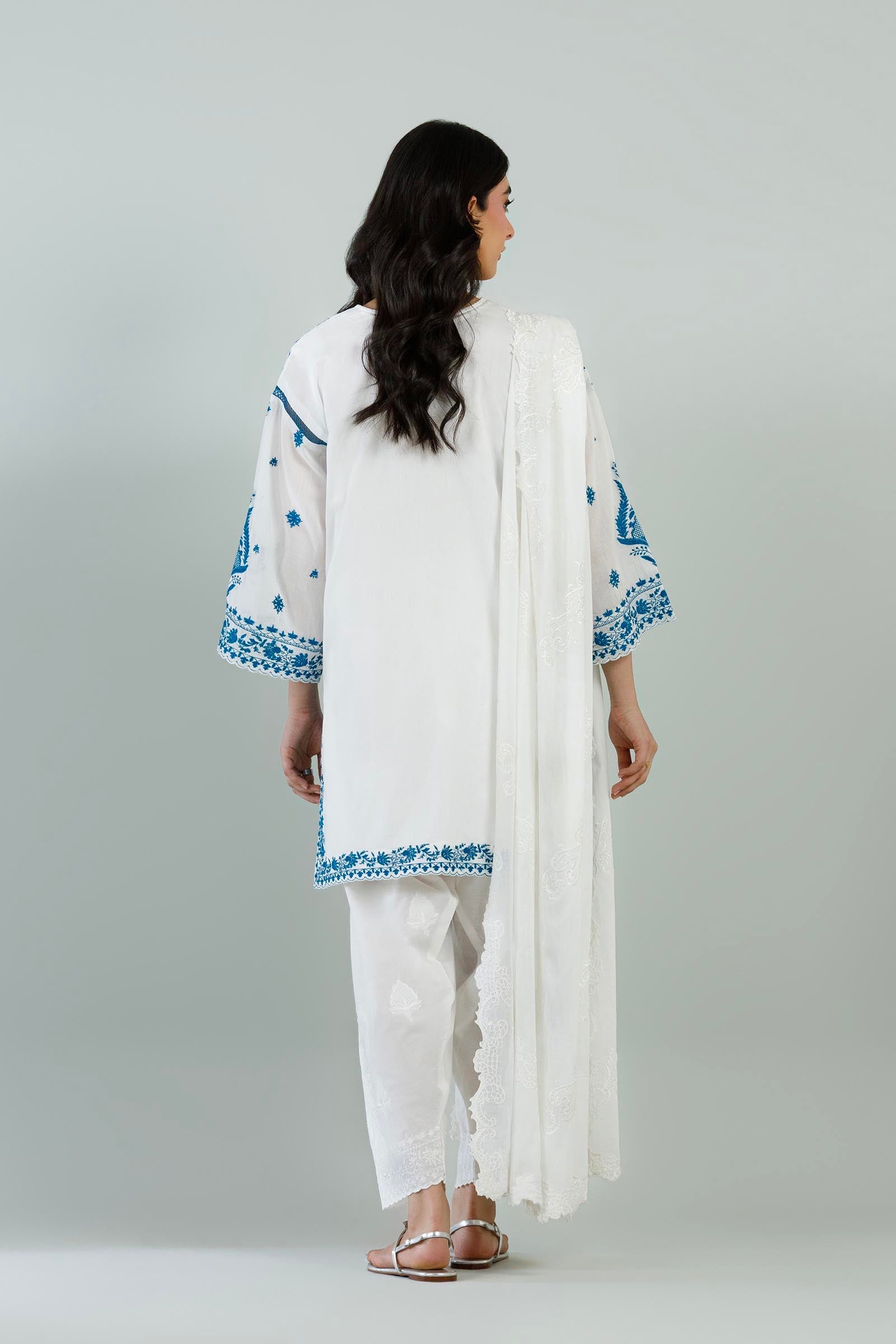 Stitched Embroidered Lawn Shirt + Shalwar
