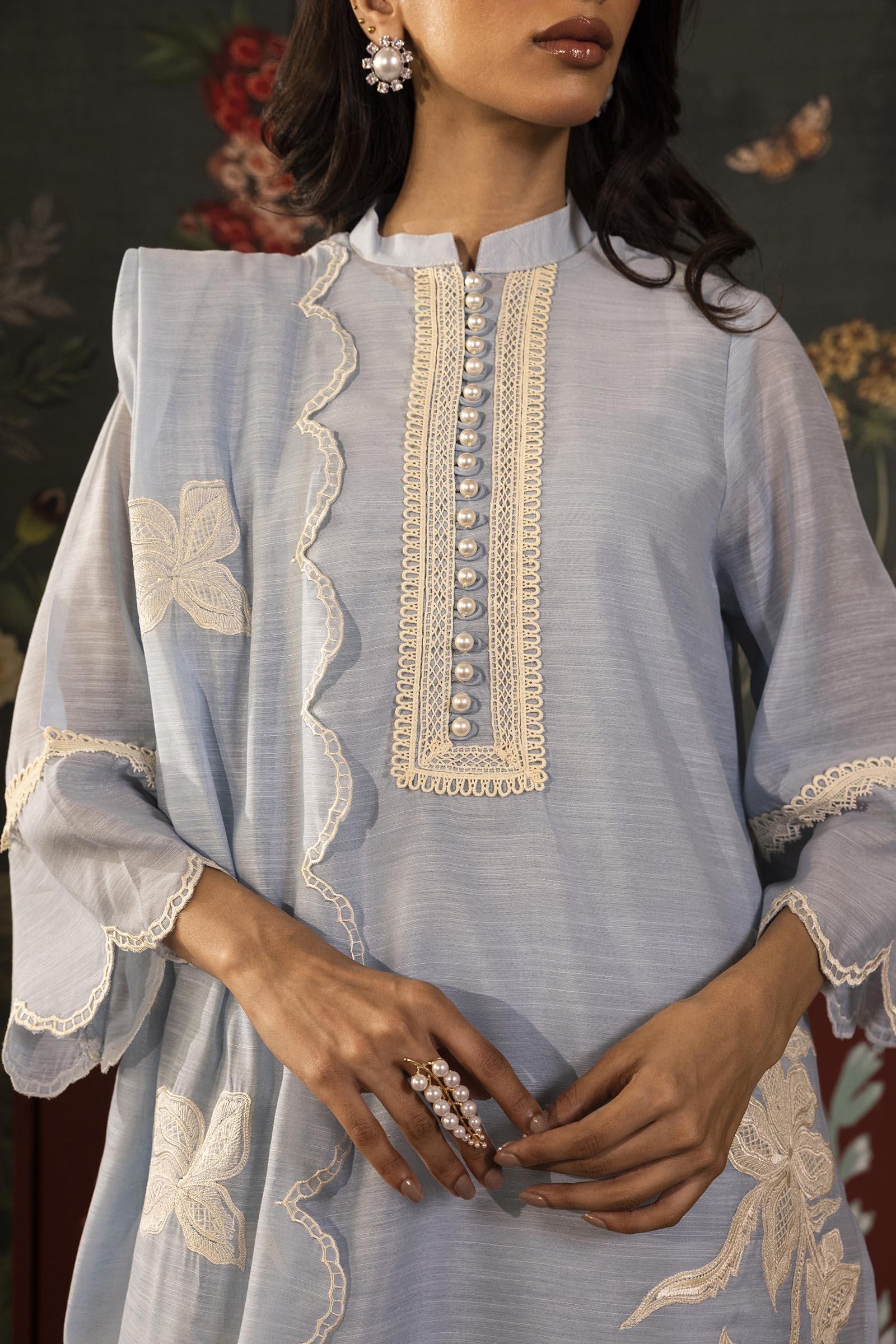 Stitched Embroidered Monark Suit