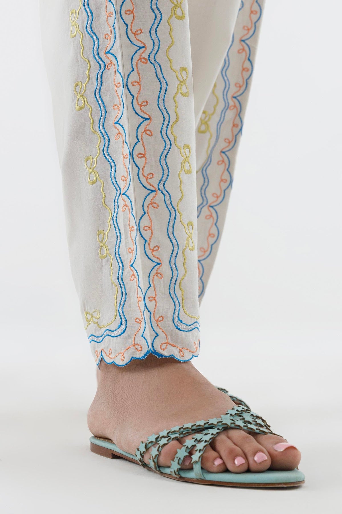 Stitched Embroidered Lawn Shirt+ Shalwar