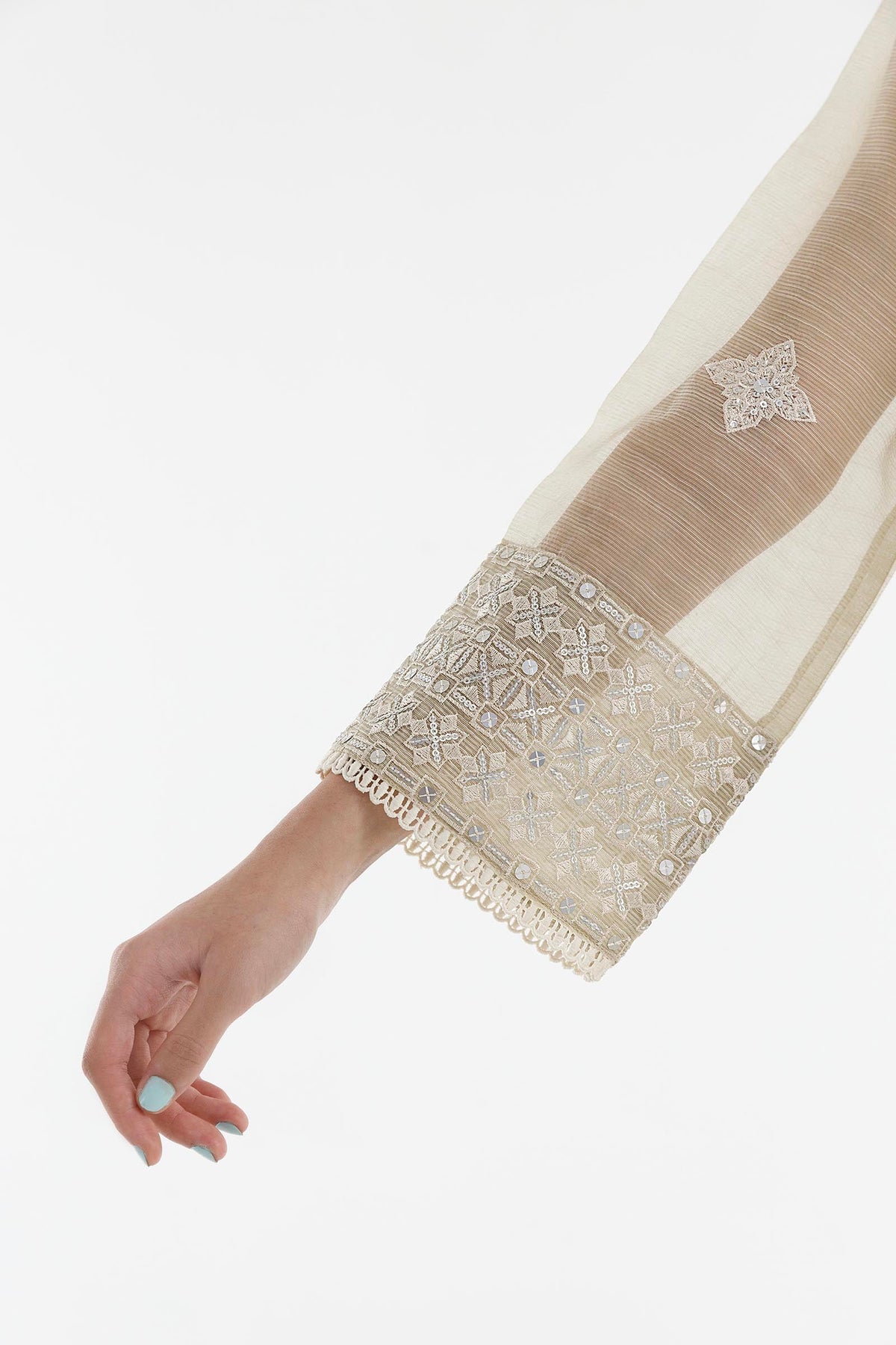 Stitched Embroidered Slub Suit