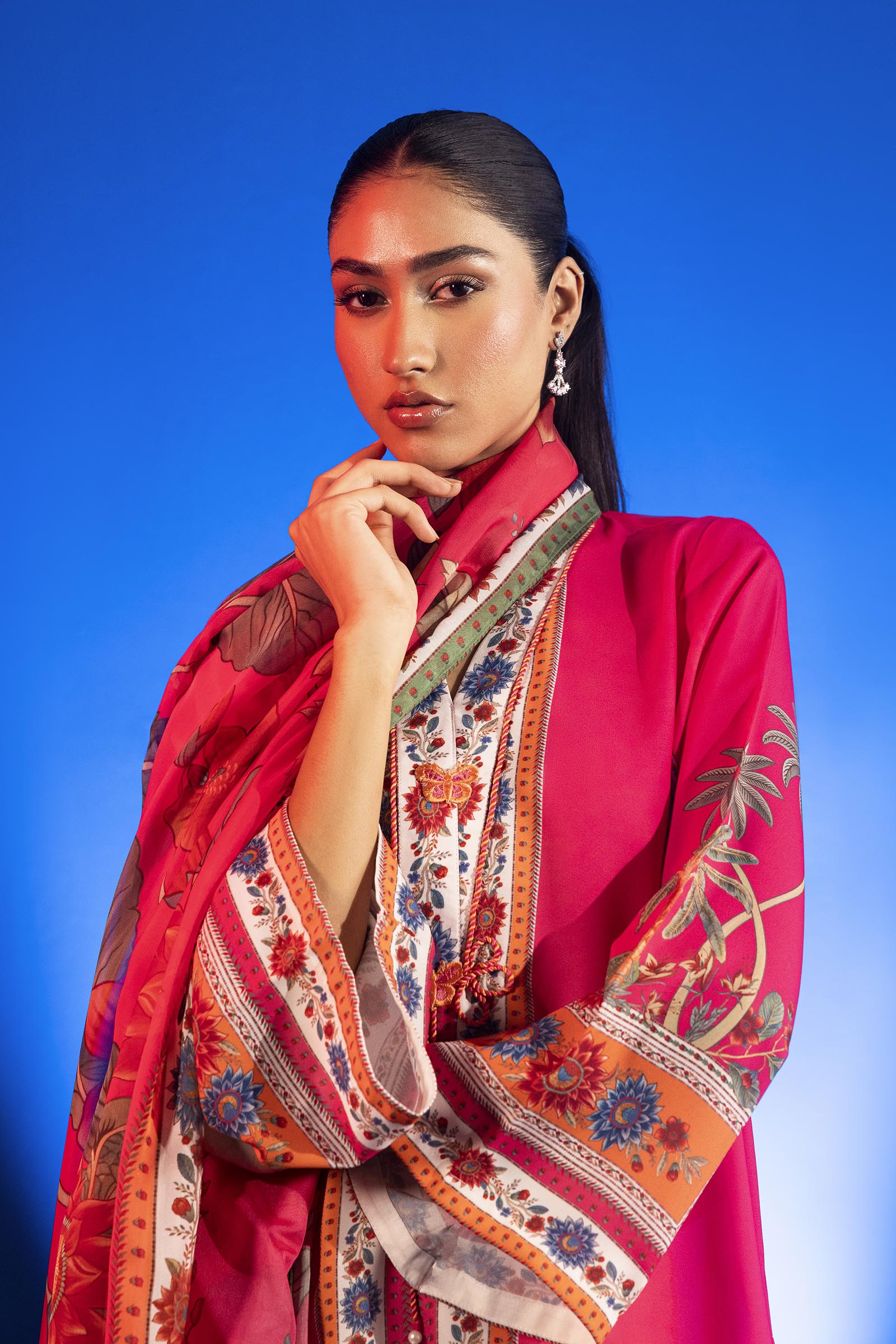 Stitched Printed Crepe Shirt+ Dupatta
