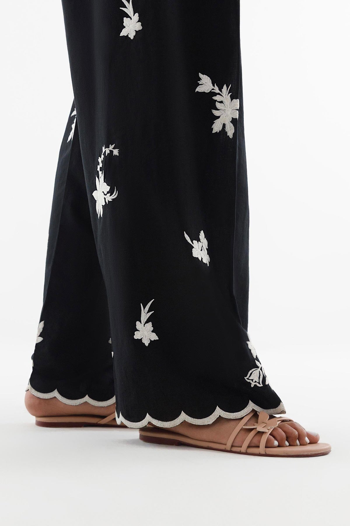 Stitched Embroidered Lawn Shalwar