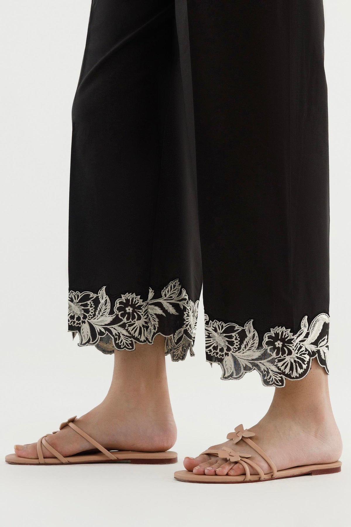 Stitched Embroidered Lawn Shalwar