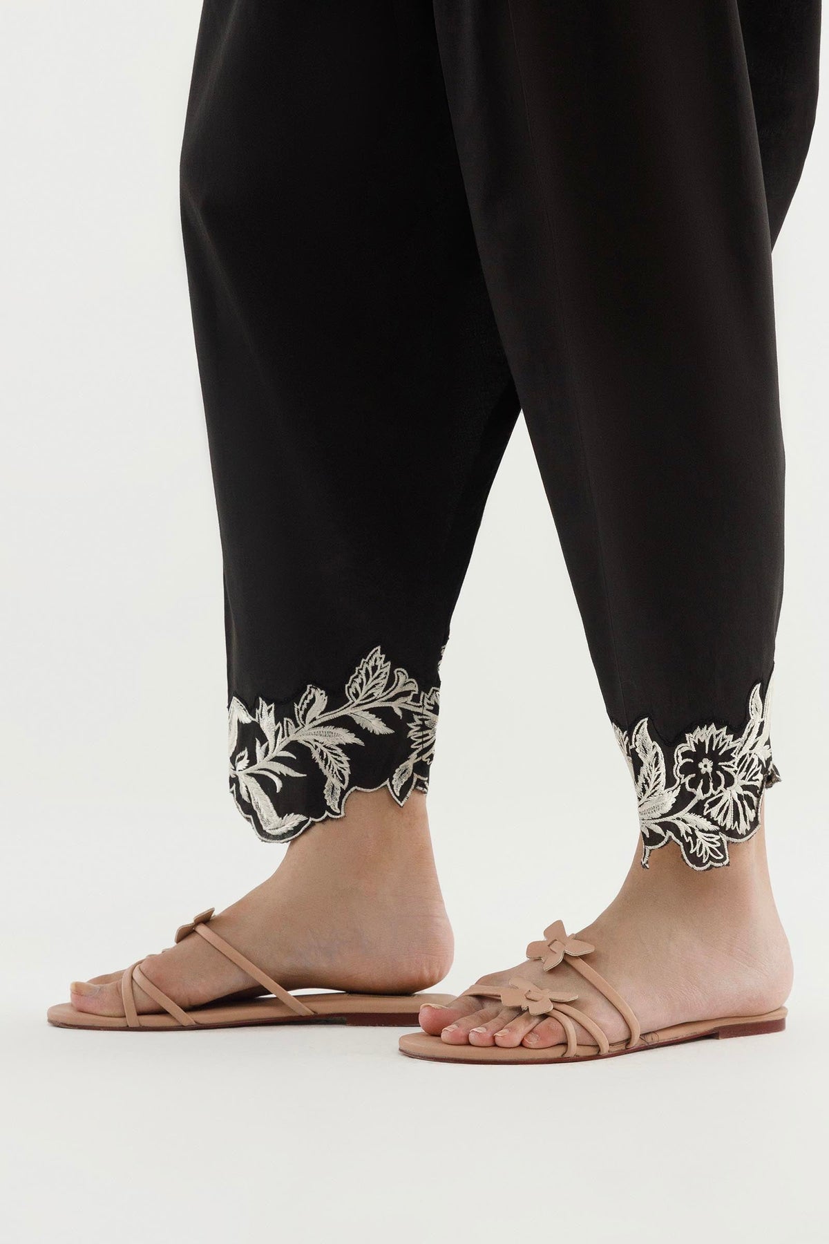Stitched Embroidered Lawn Shalwar