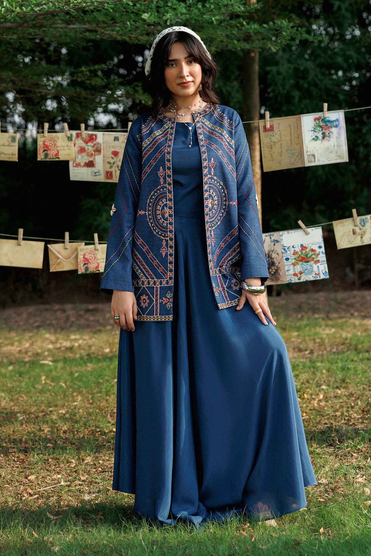 Printed Embroidered Jacket - ST1JE-PRET26WV2-2