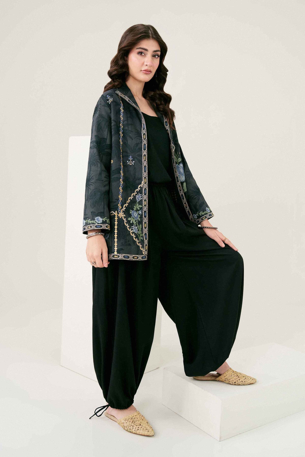 Printed Embroidered Jacket - ST1JE-PRET26WV2-5