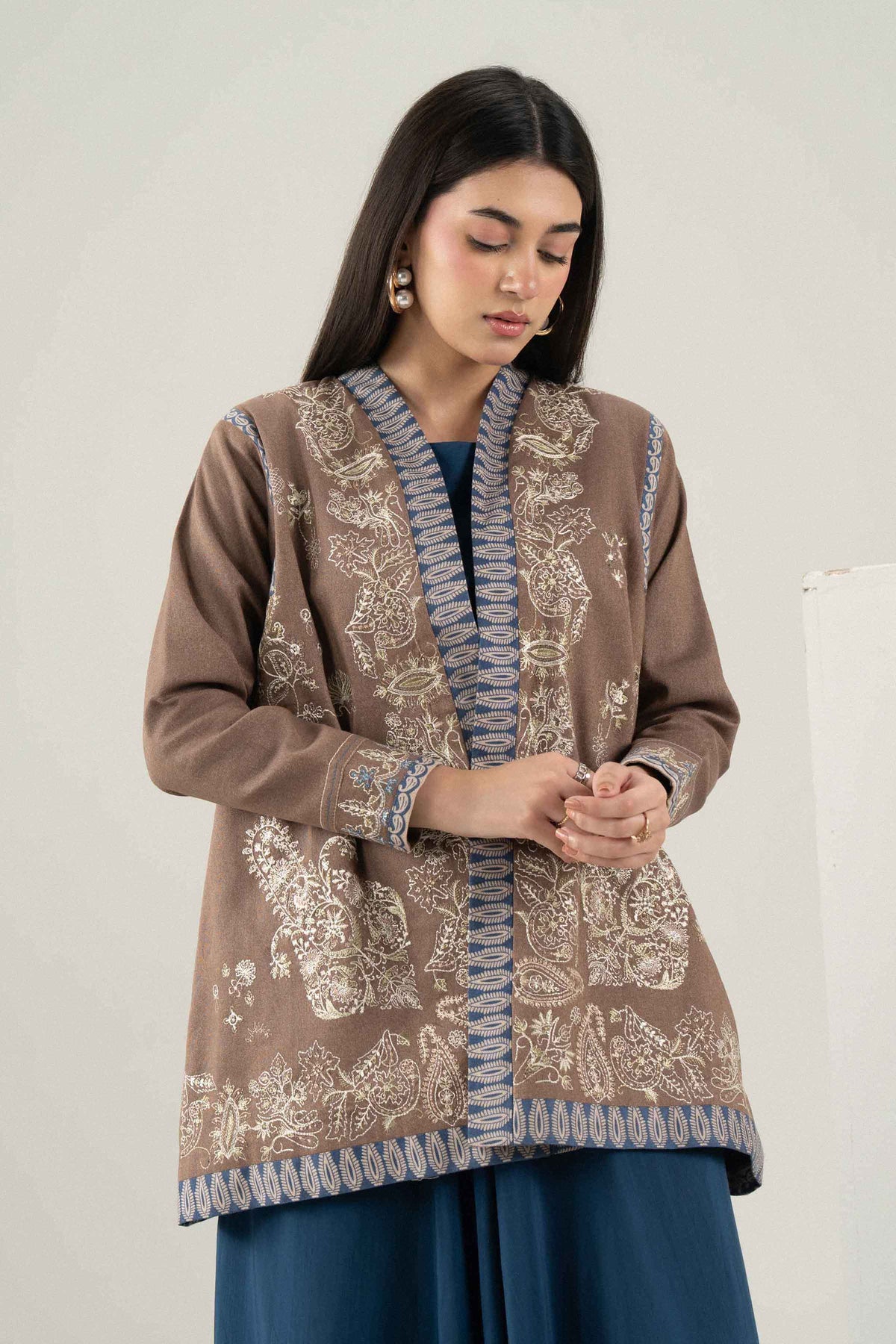 Printed Embroidered Jacket - ST1JE-PRET26WV2-6