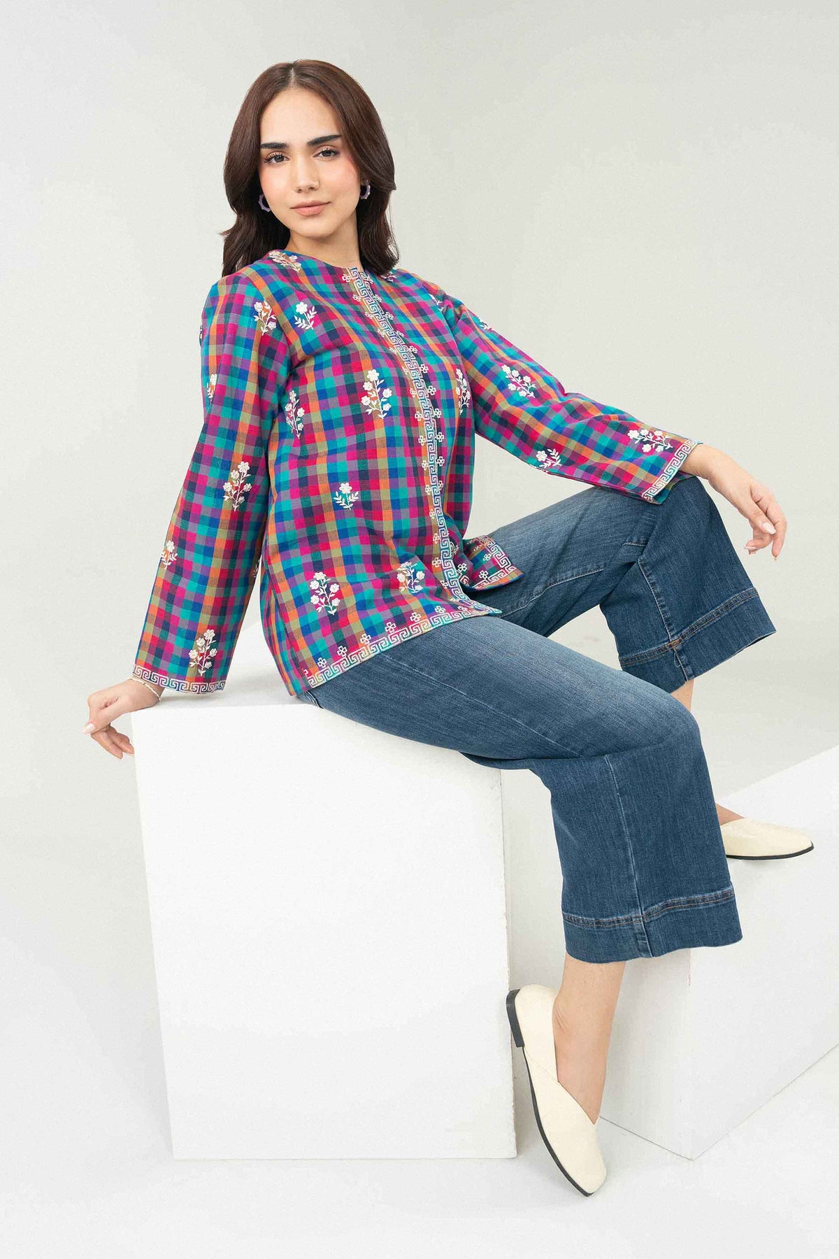 Printed Embroidered Jacket - ST1SE-AURA26WV3-8