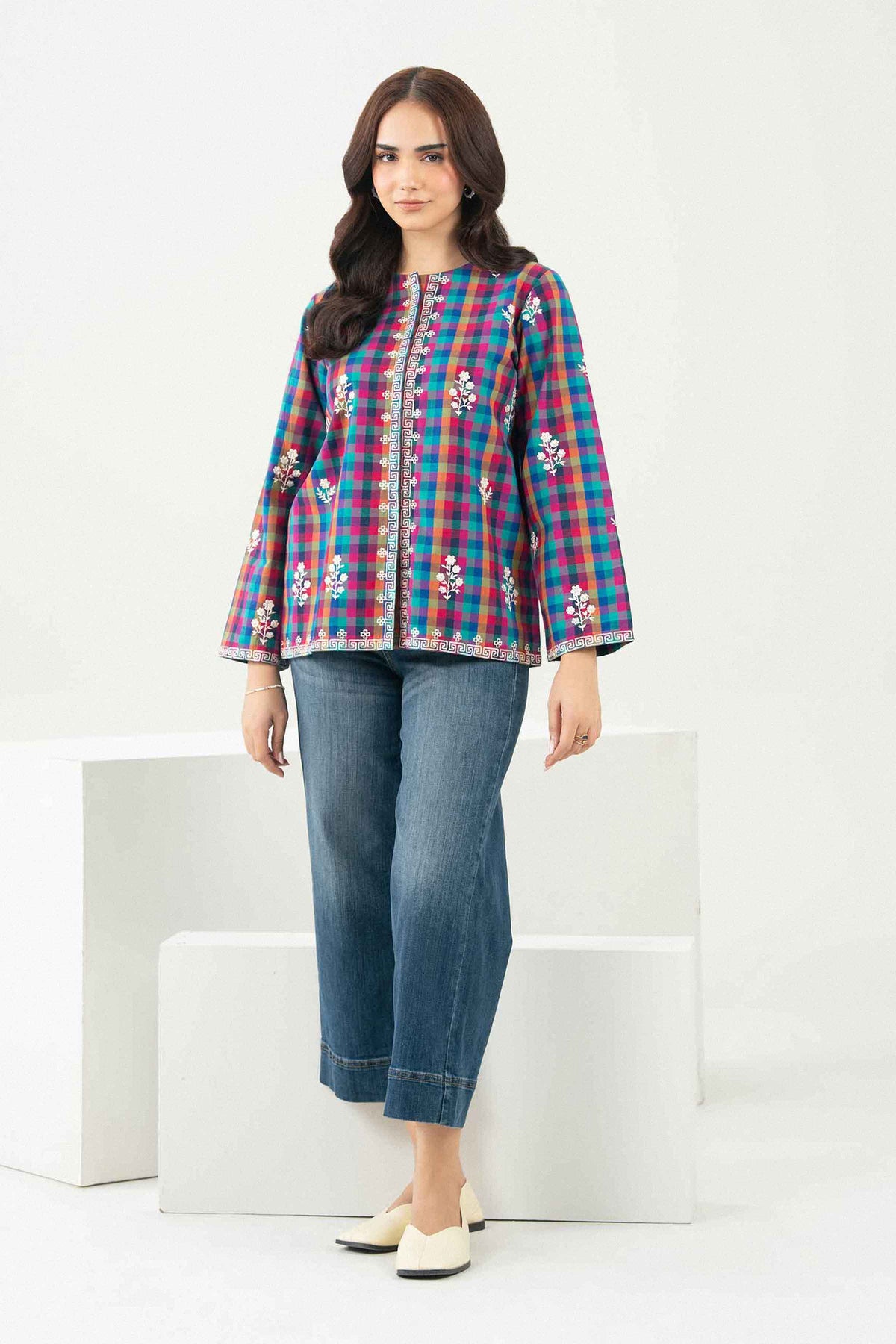 Printed Embroidered Jacket - ST1SE-AURA26WV3-8