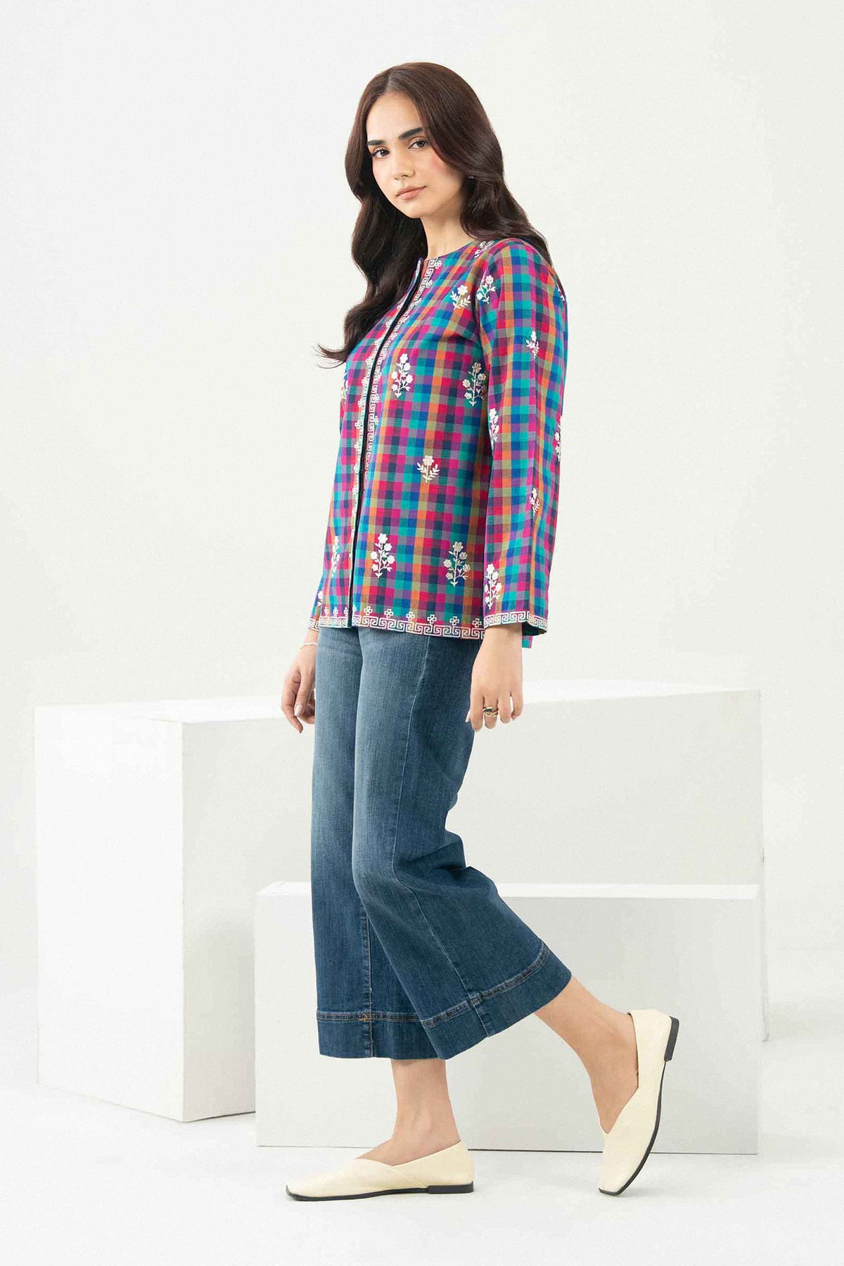 Printed Embroidered Jacket - ST1SE-AURA26WV3-8