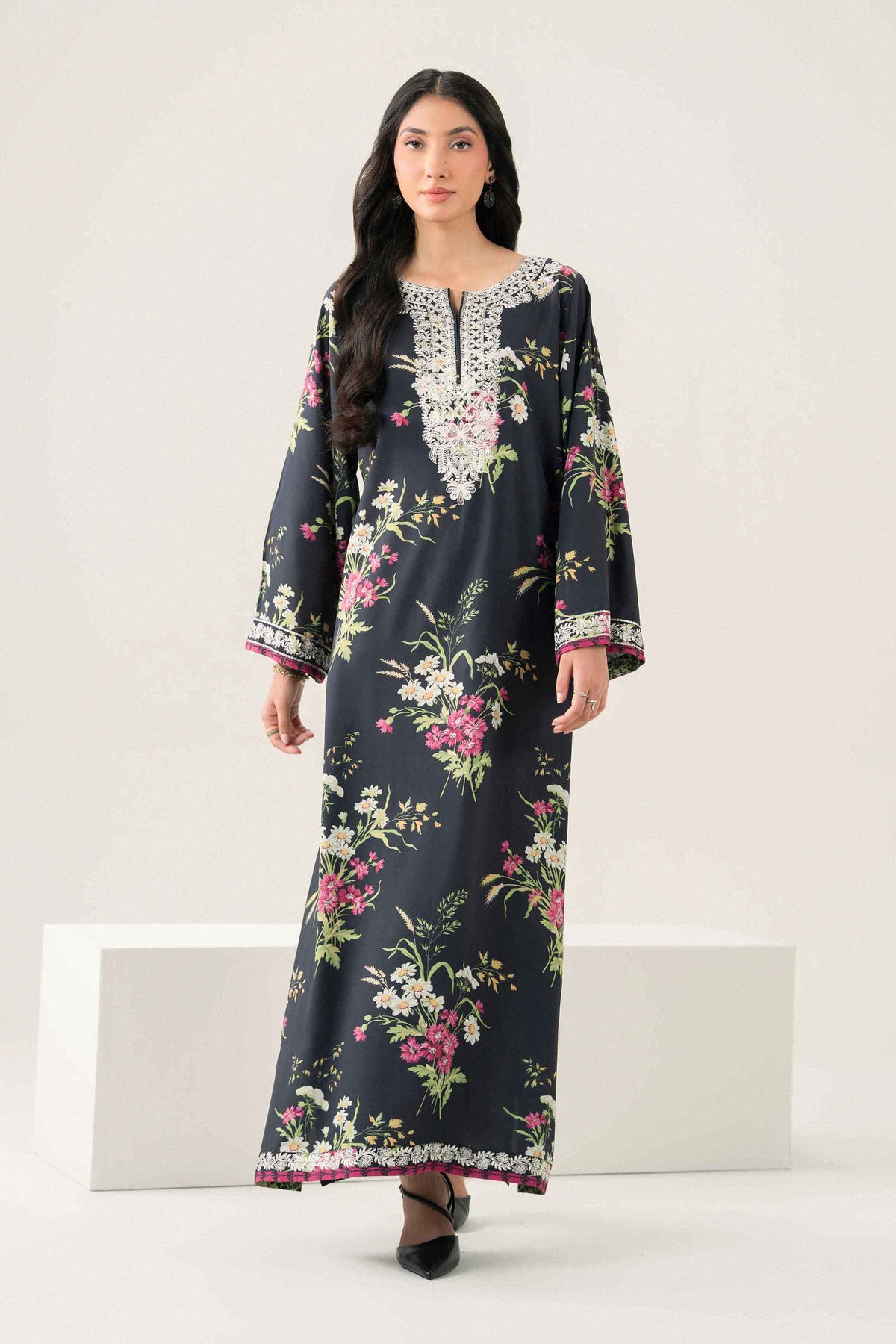 Printed Embroidered Jalabiya - ST1SE-JALA26WV3-7