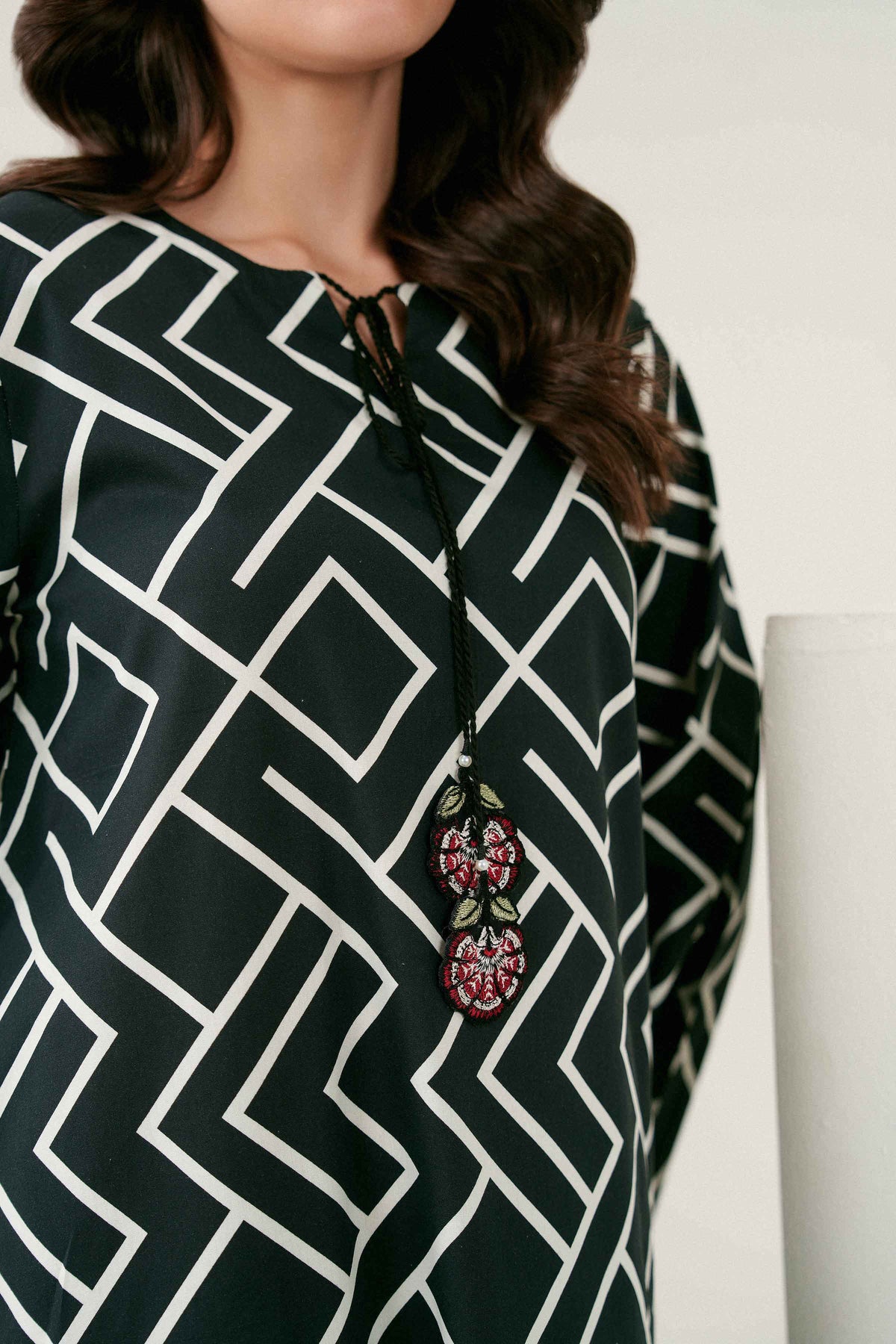 Printed Embroidered Shirt - ST1SE-PRET26WV1-2
