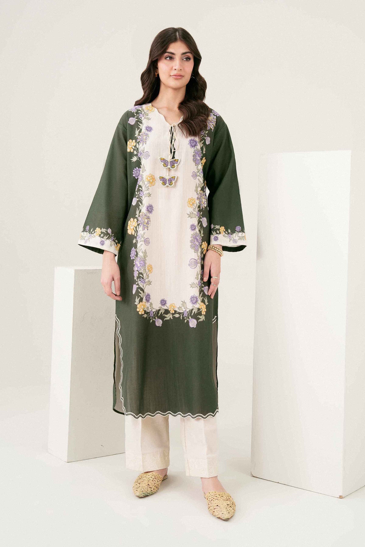 Printed Embroidered Shirt - ST1SE-PRET26WV1-6