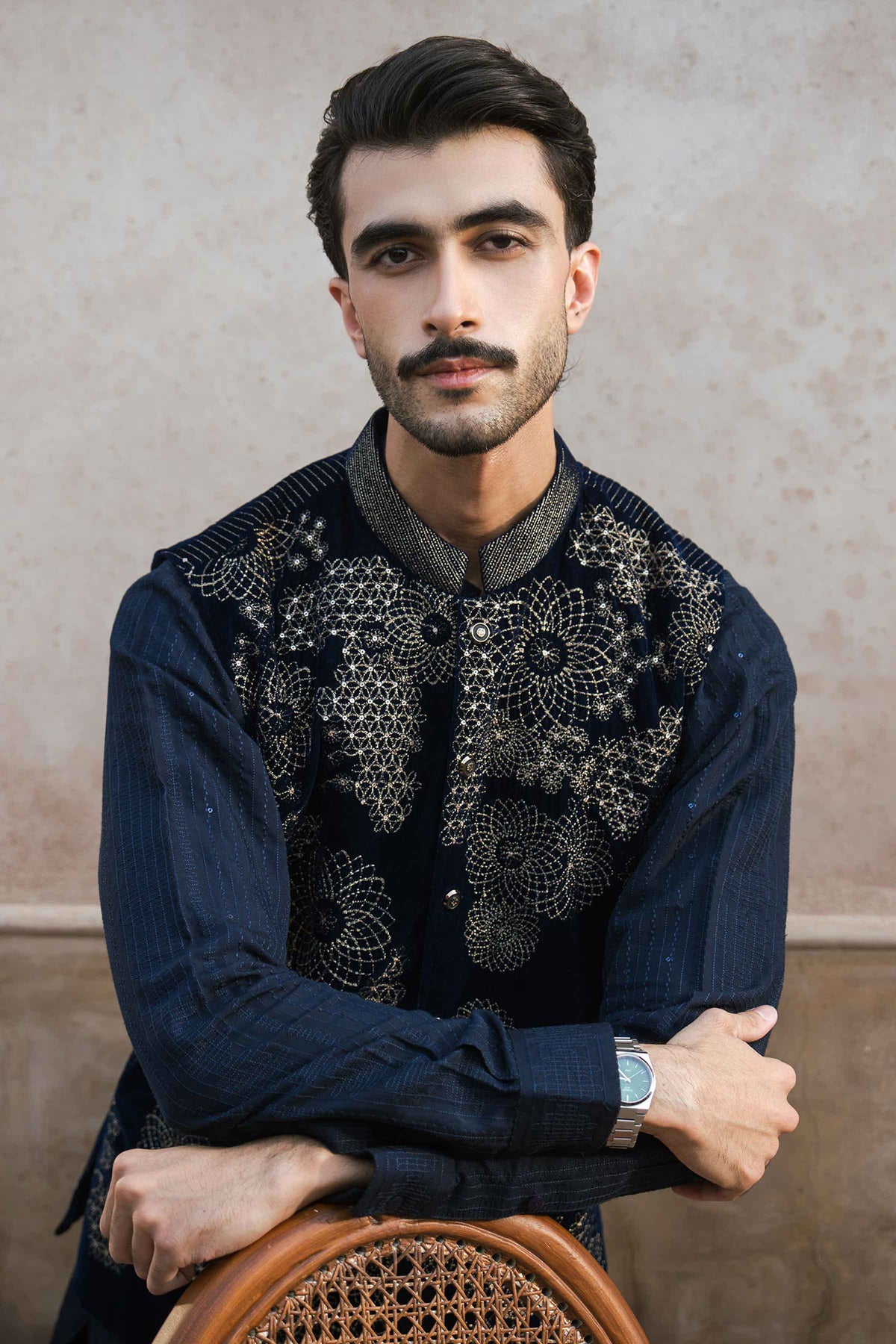 Embroidered Waistcoat - ST1WE-NAQ26WV1-1