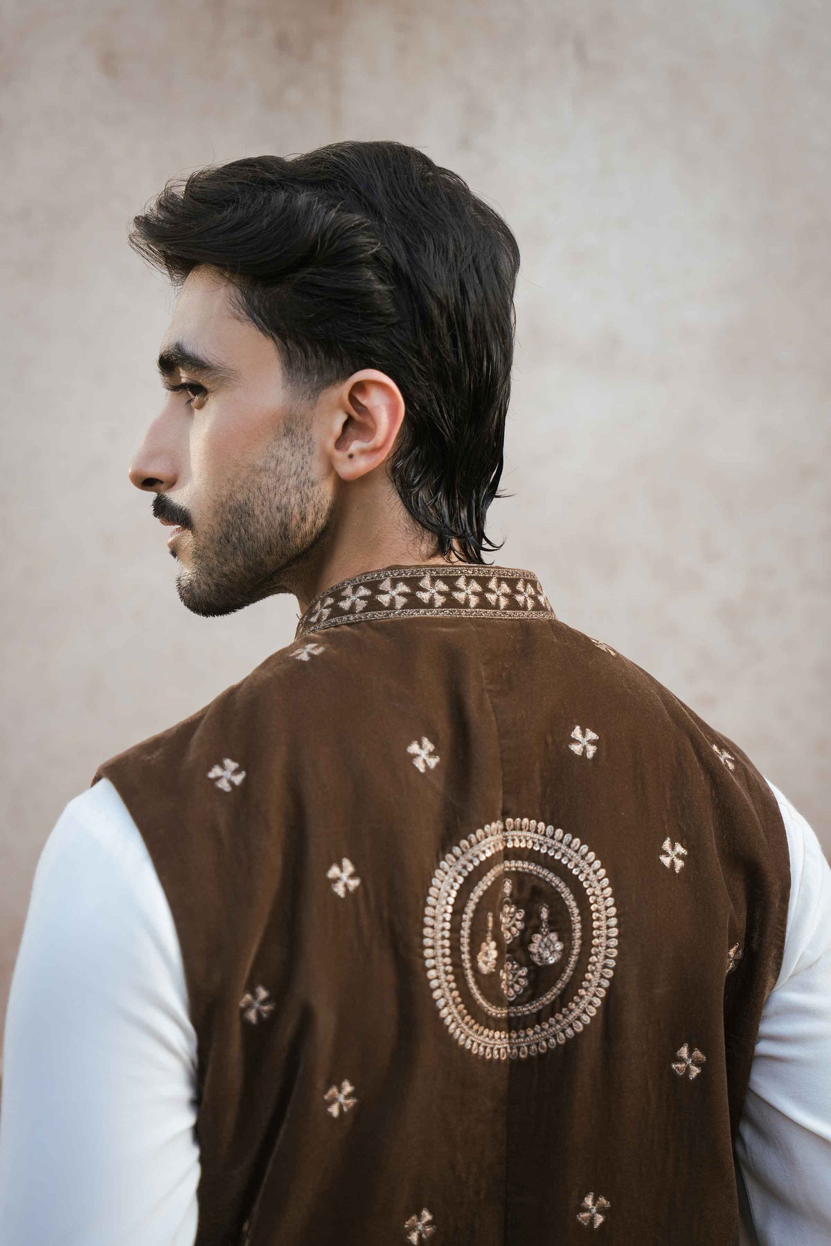 Embroidered Waistcoat - ST1WE-NAQ26WV1-3