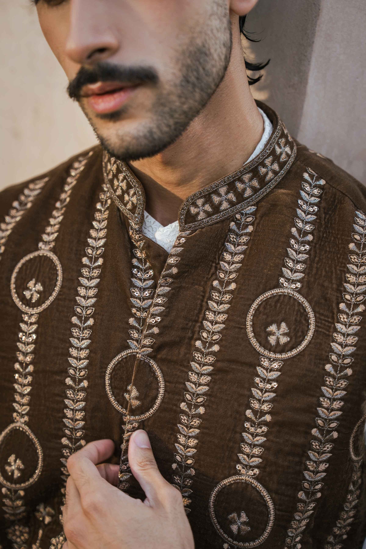 Embroidered Waistcoat - ST1WE-NAQ26WV1-3