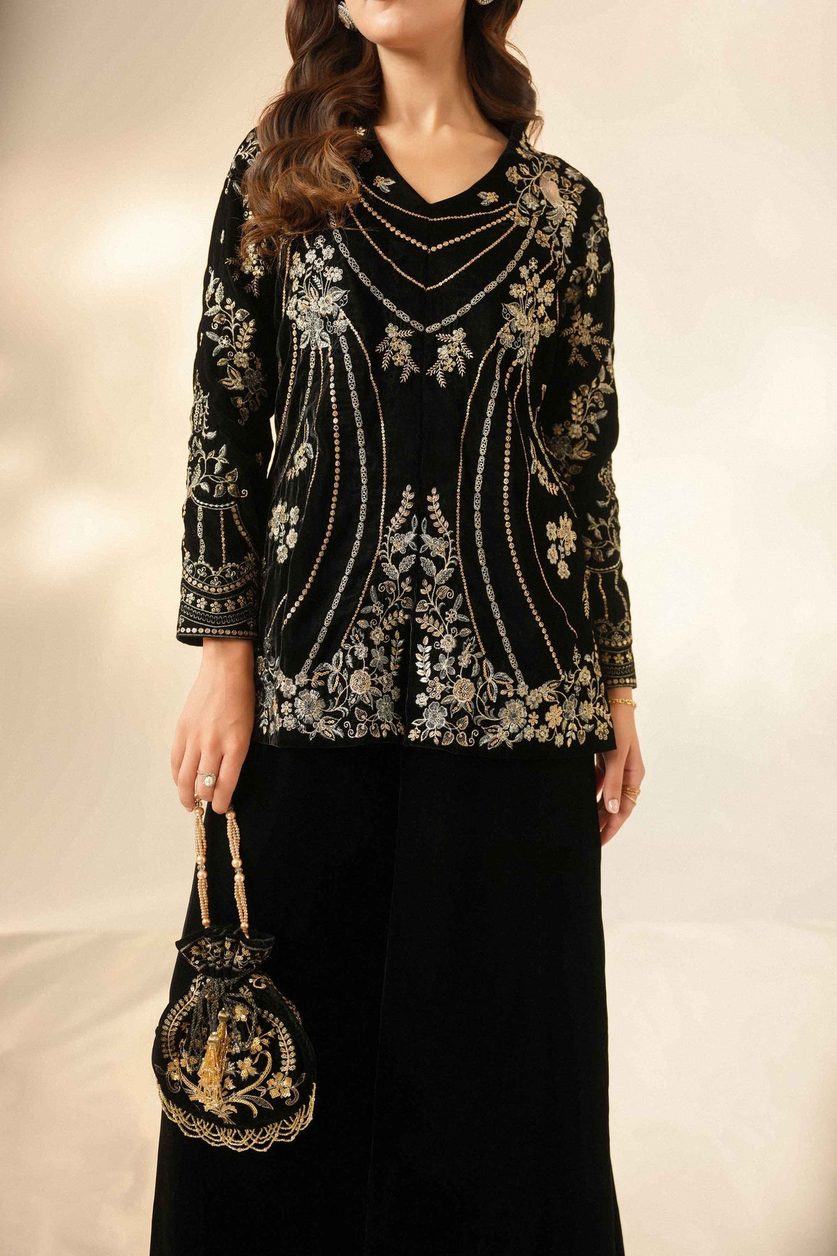 2 Piece - Embroidered Suit - ST2JTE-LUXE26WV1-2