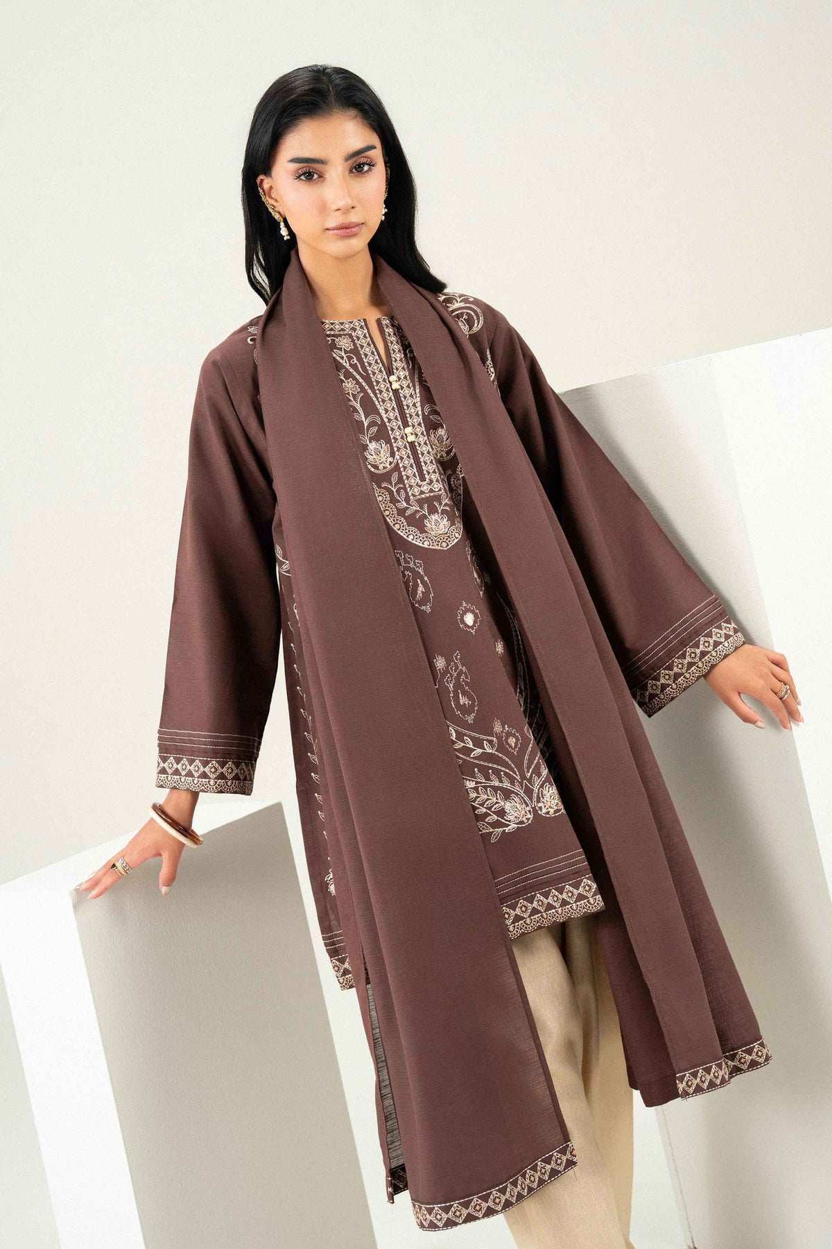 2 Piece - Embroidered Suit - ST2SDE-PRET26WV1-4