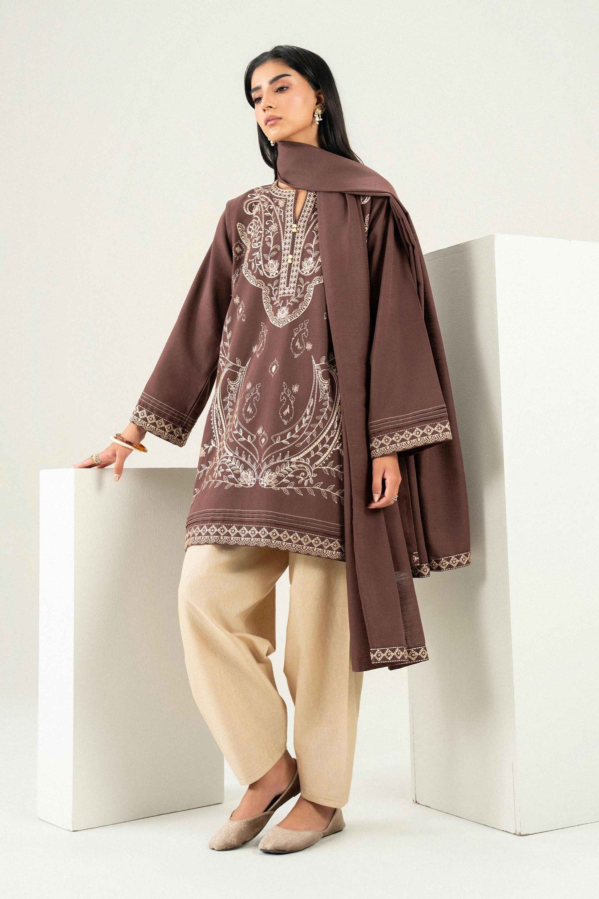 2 Piece - Embroidered Suit - ST2SDE-PRET26WV1-4