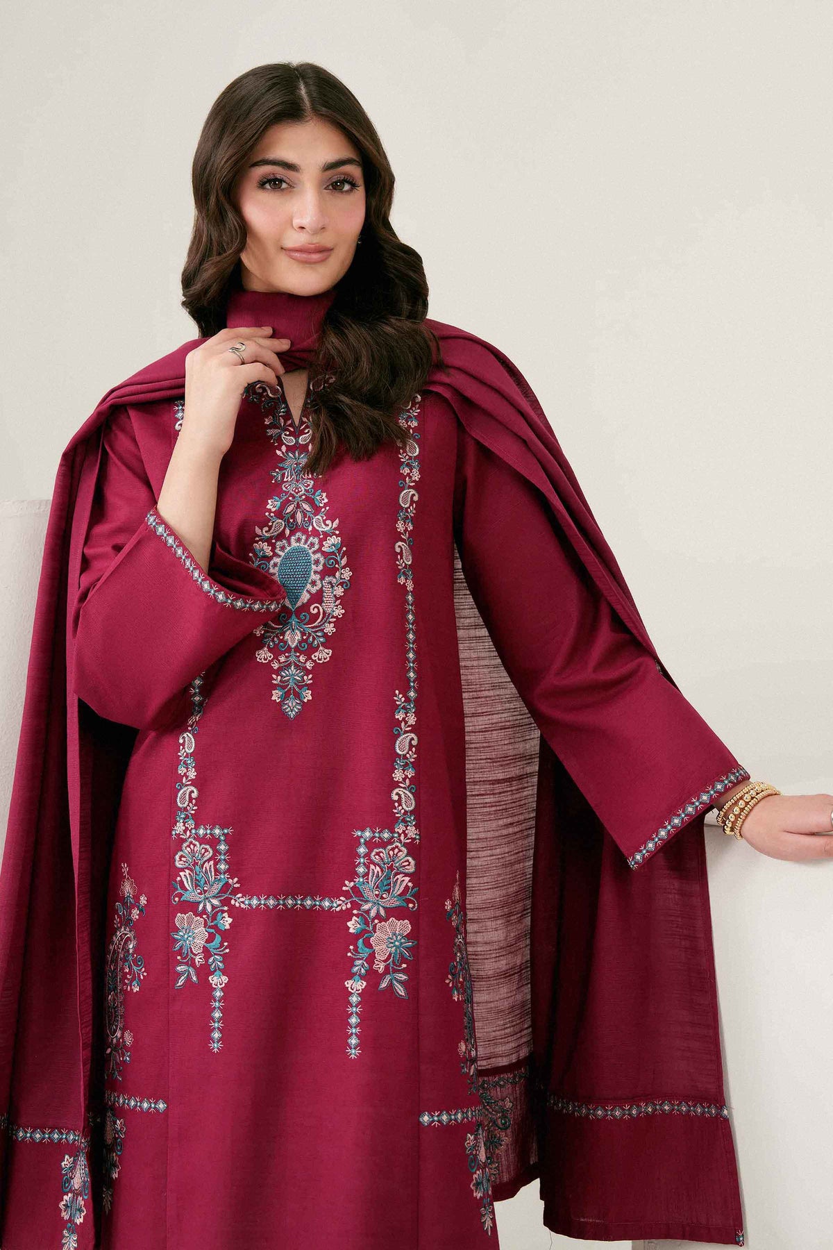 2 PIECE - EMBROIDERED SUIT - ST2SDE-PRET26WV1-5