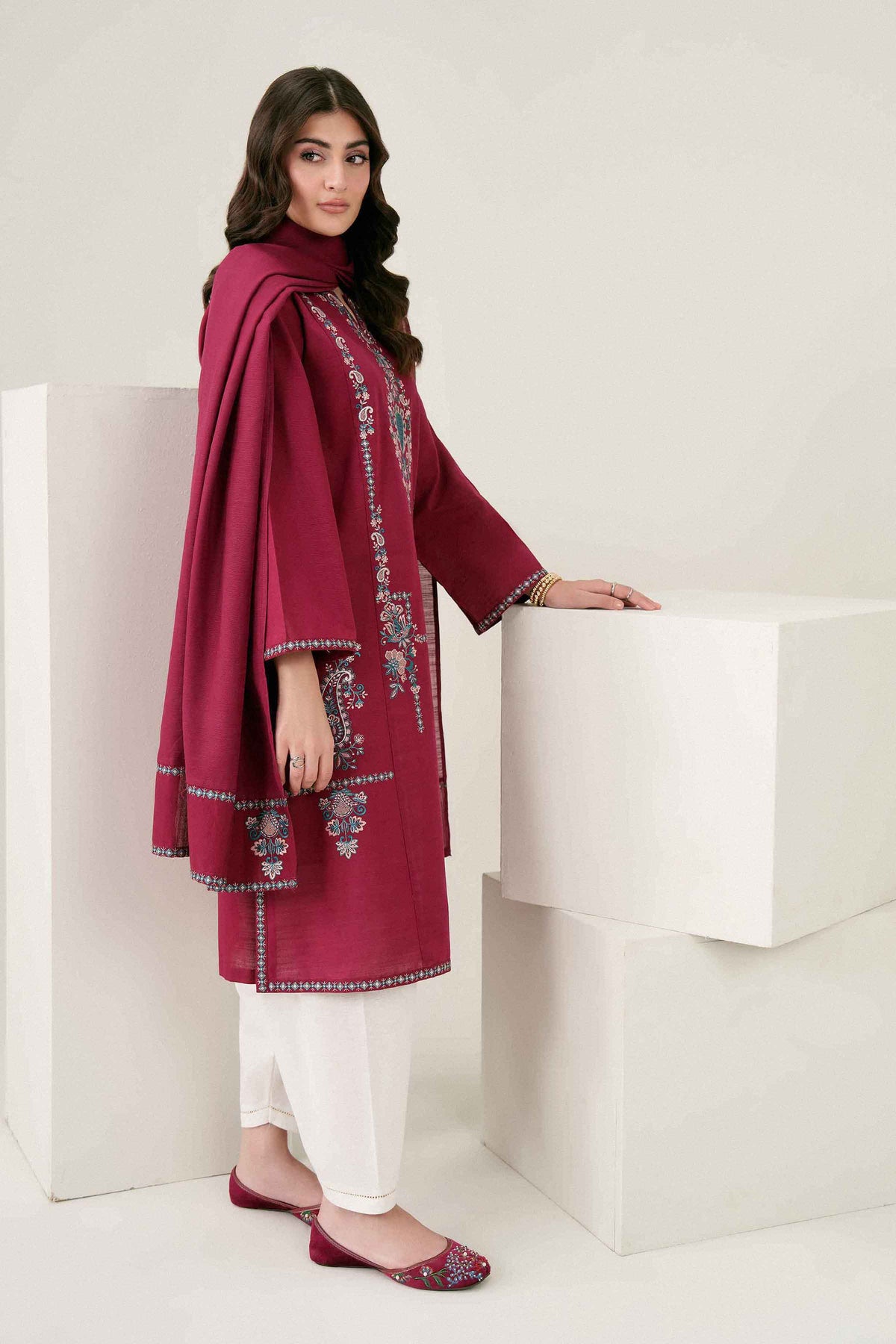2 PIECE - EMBROIDERED SUIT - ST2SDE-PRET26WV1-5
