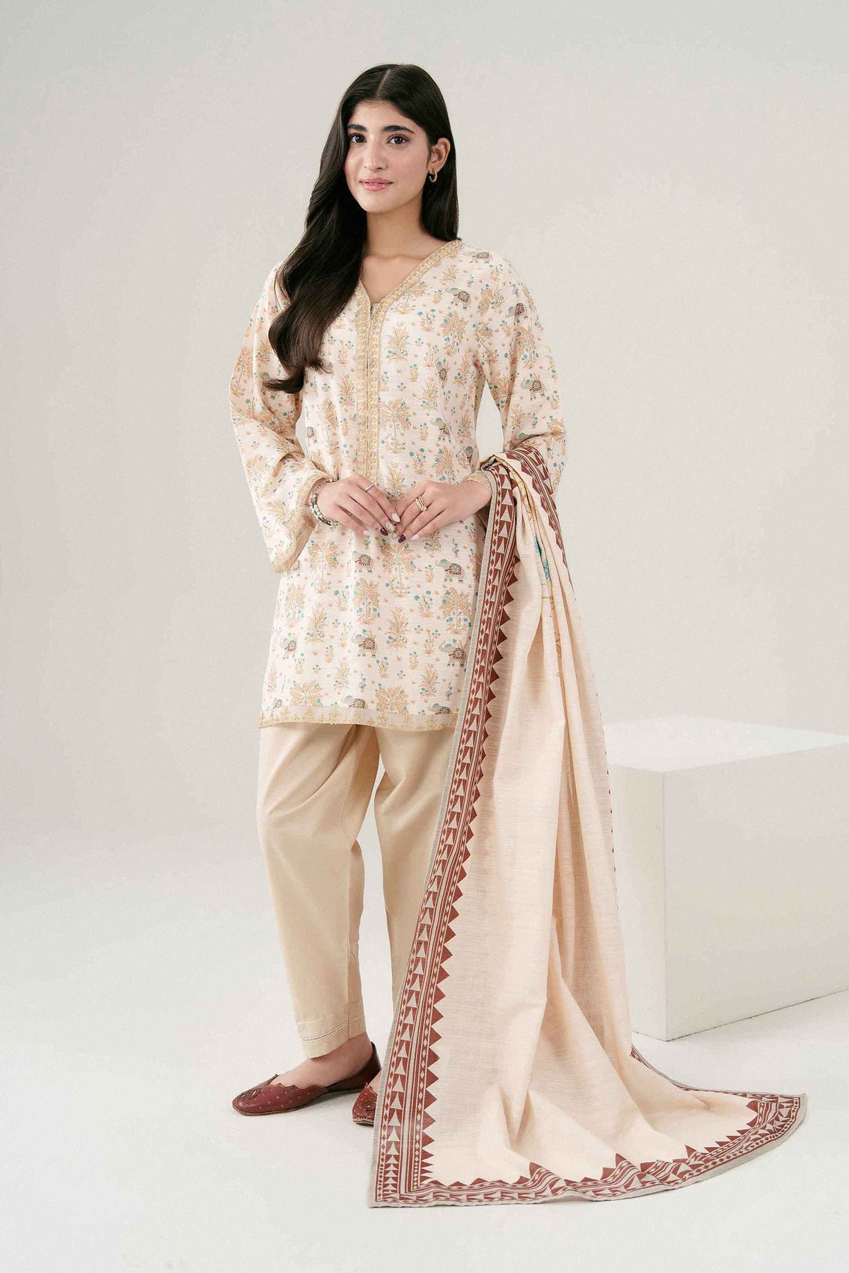 2 PIECE - PRINTED EMBROIDERED SUIT - ST2SDE-PRET26WV2-1
