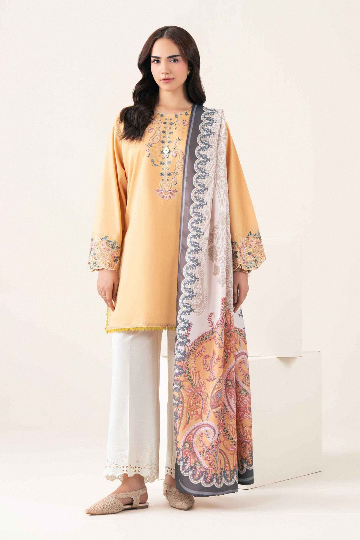 2 Piece - Printed Embroidered Suit - ST2SDE-PRET26WV2-6