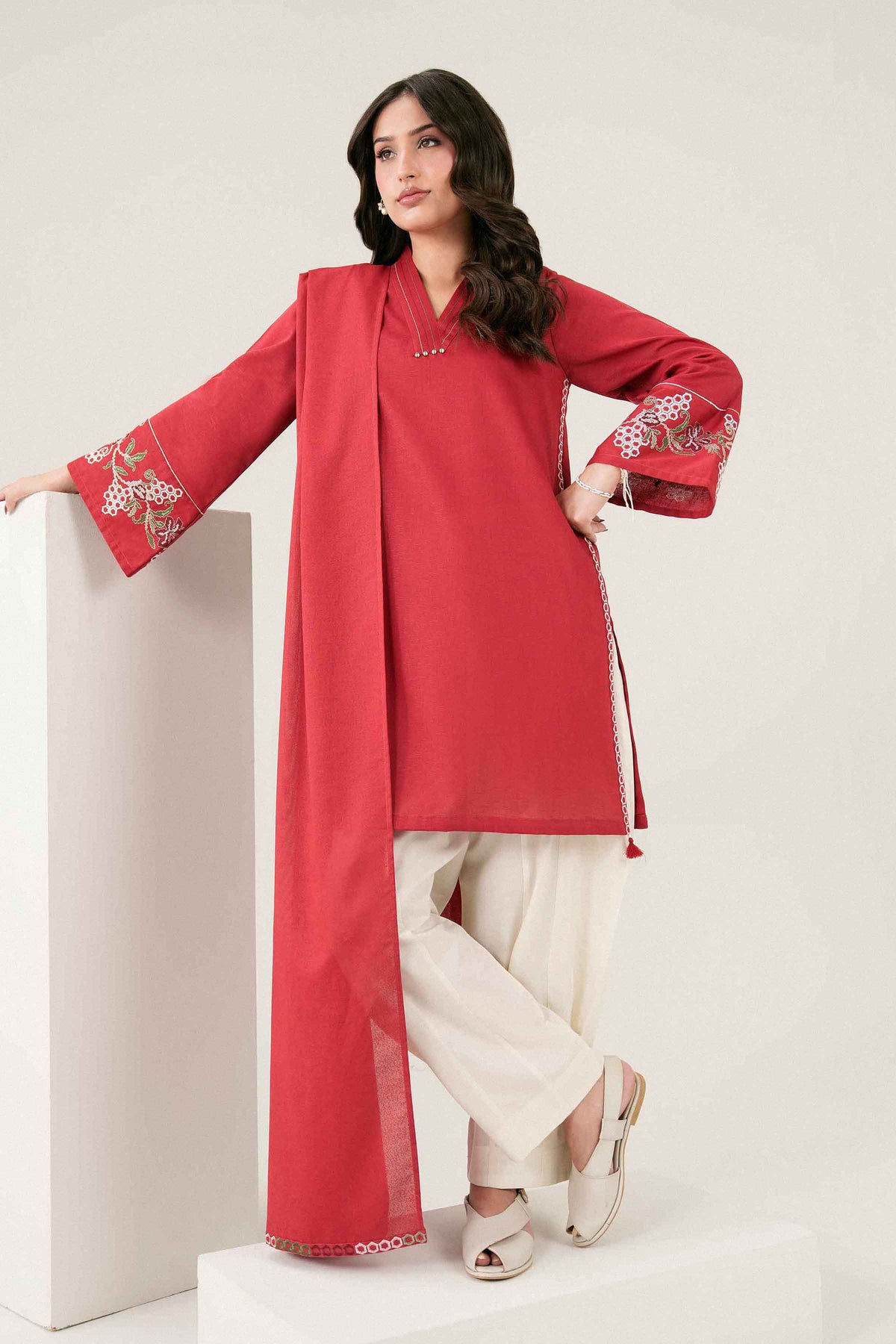 2 Piece - Embroidered Suit - ST2SDE-PRET26WV3-2