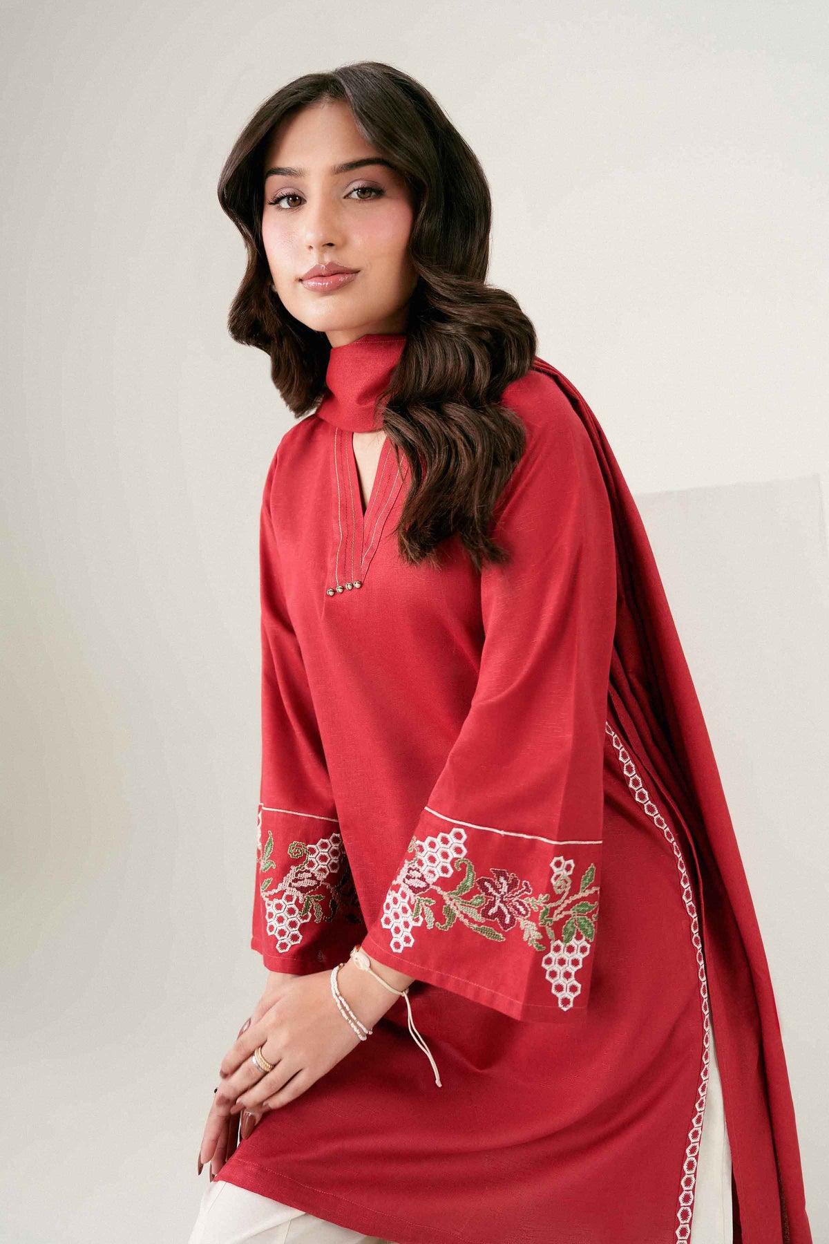 2 Piece - Embroidered Suit - ST2SDE-PRET26WV3-2