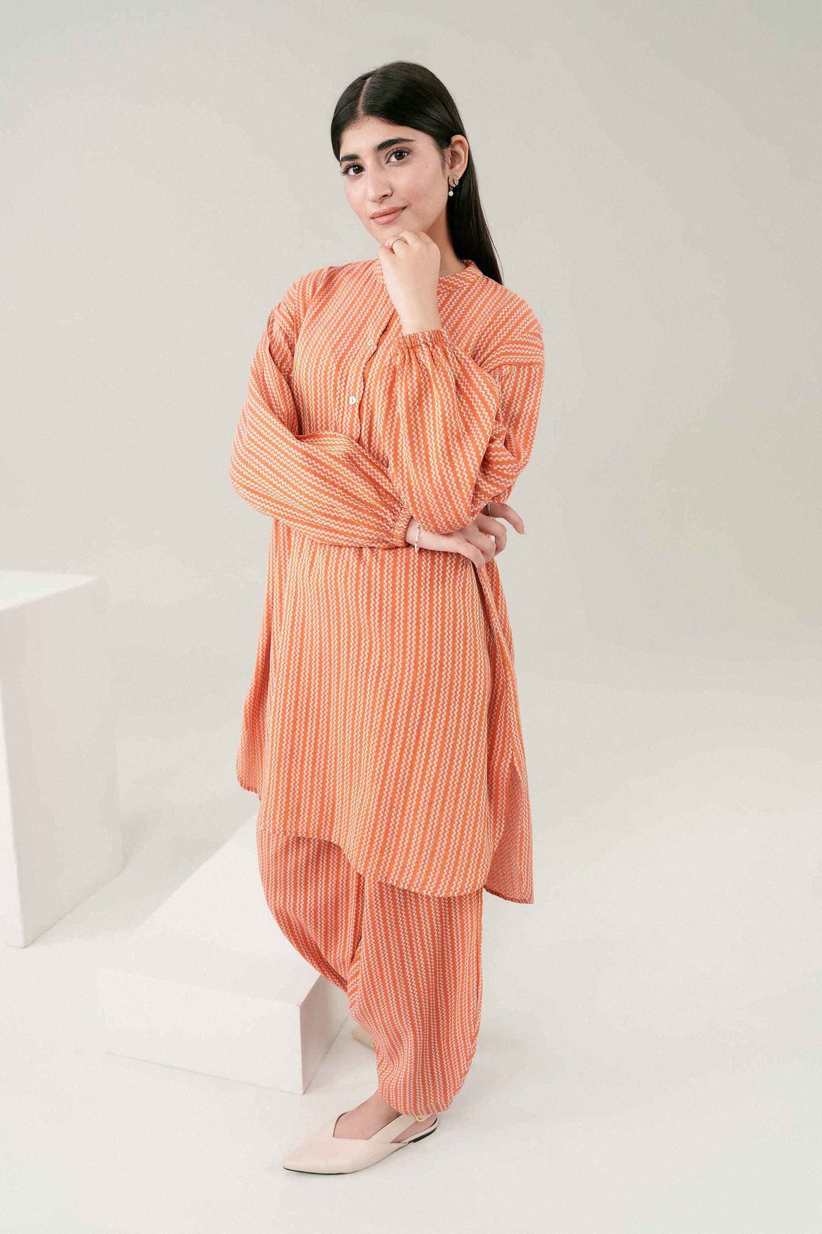 2 PIECE - PRINTED SUIT - ST2ST-PRET26WV2-34