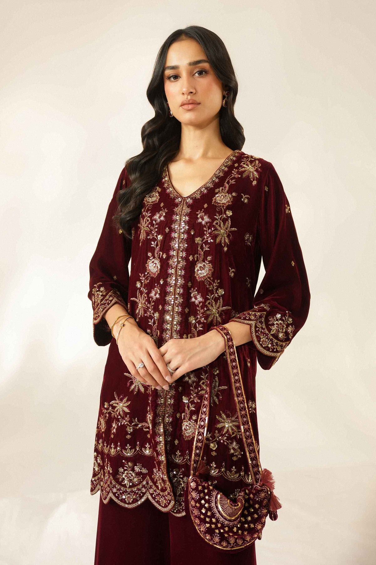 2 Piece - Embroidered Suit - ST2STE-LUXE26WV2-45