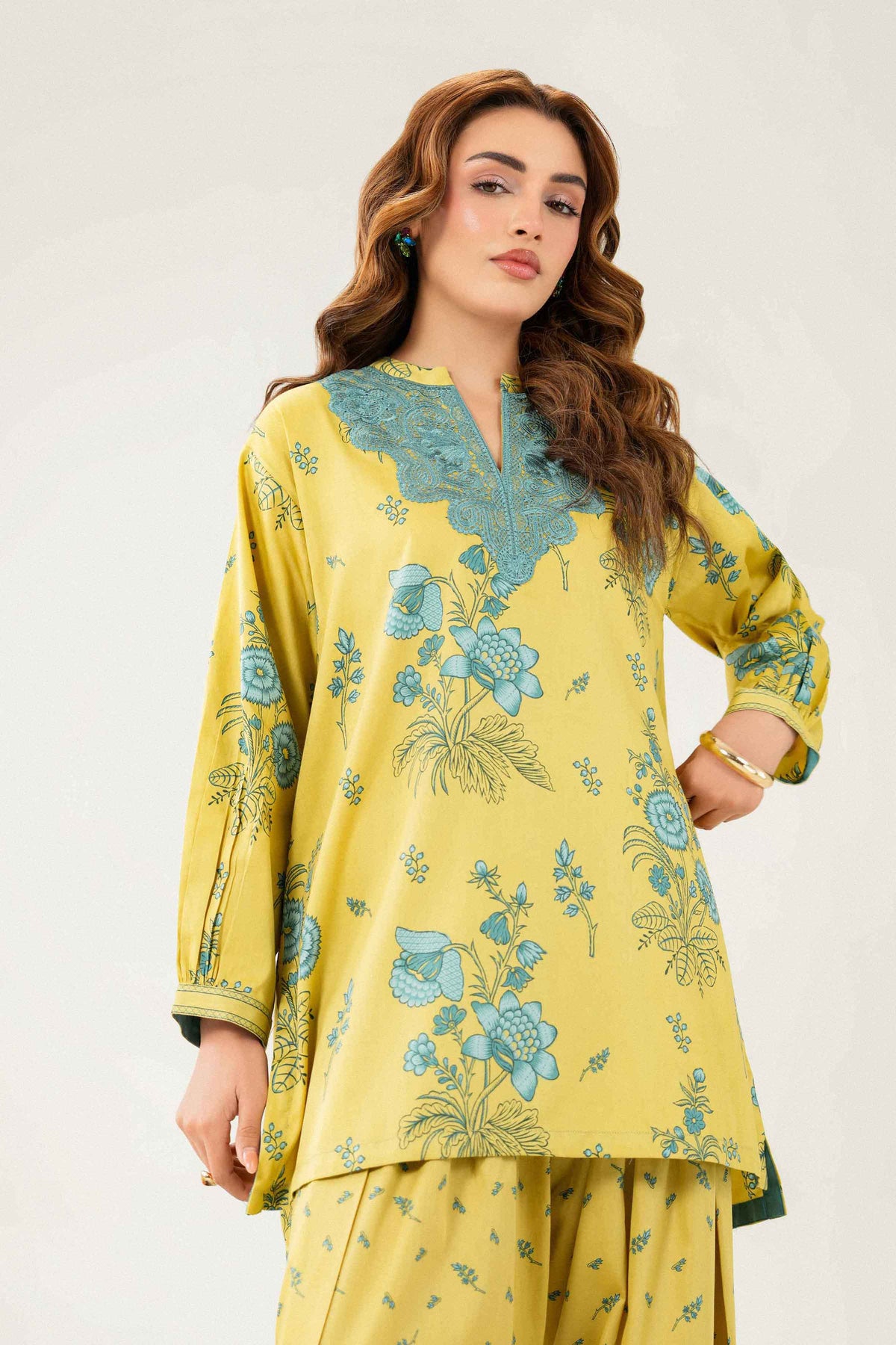 2 Piece - Printed Embroidered Suit - ST2STE-PRET26WV1-11