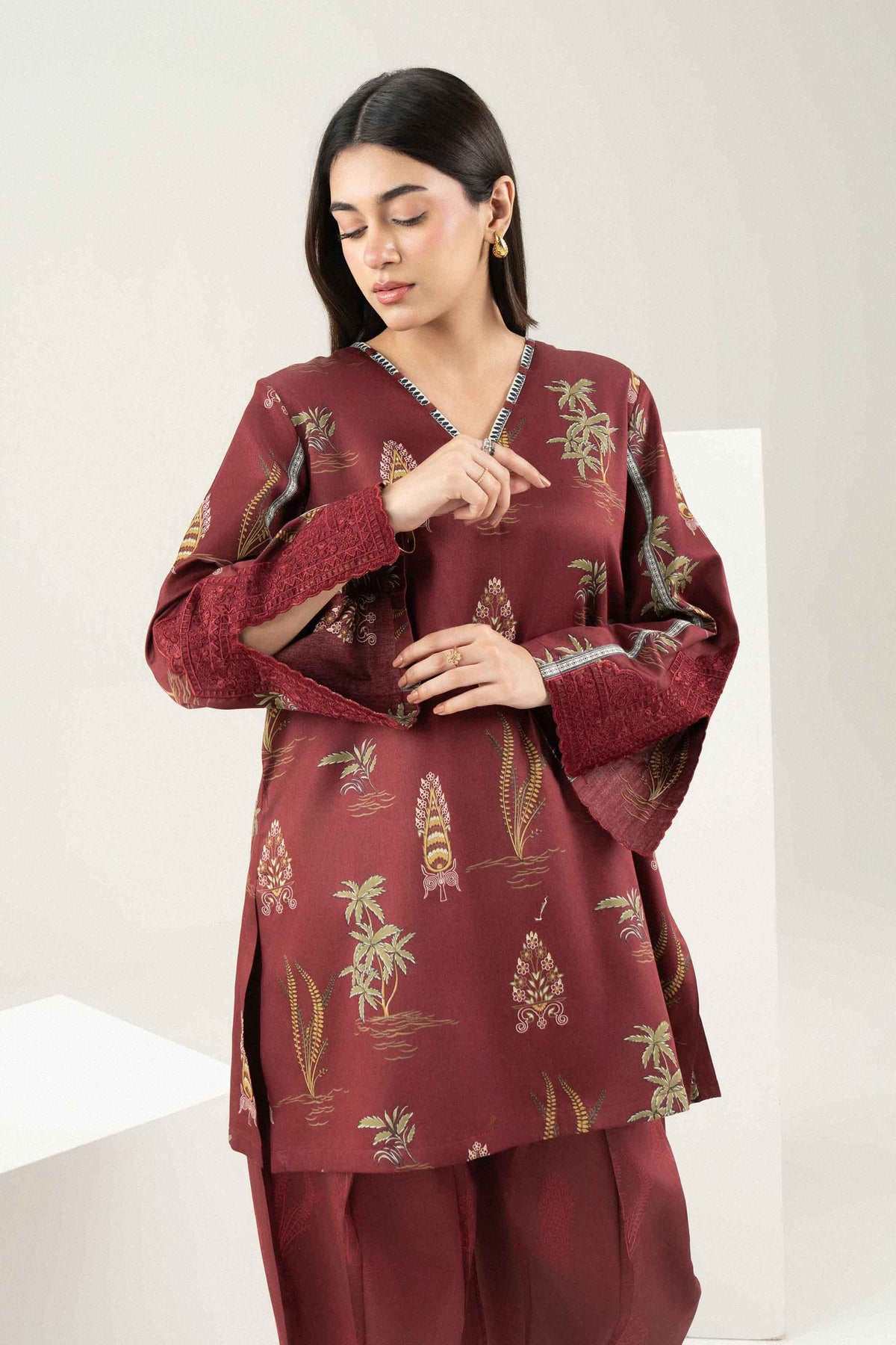 2 Piece - Embroidered Suit - ST2STE-PRET26WV1-12