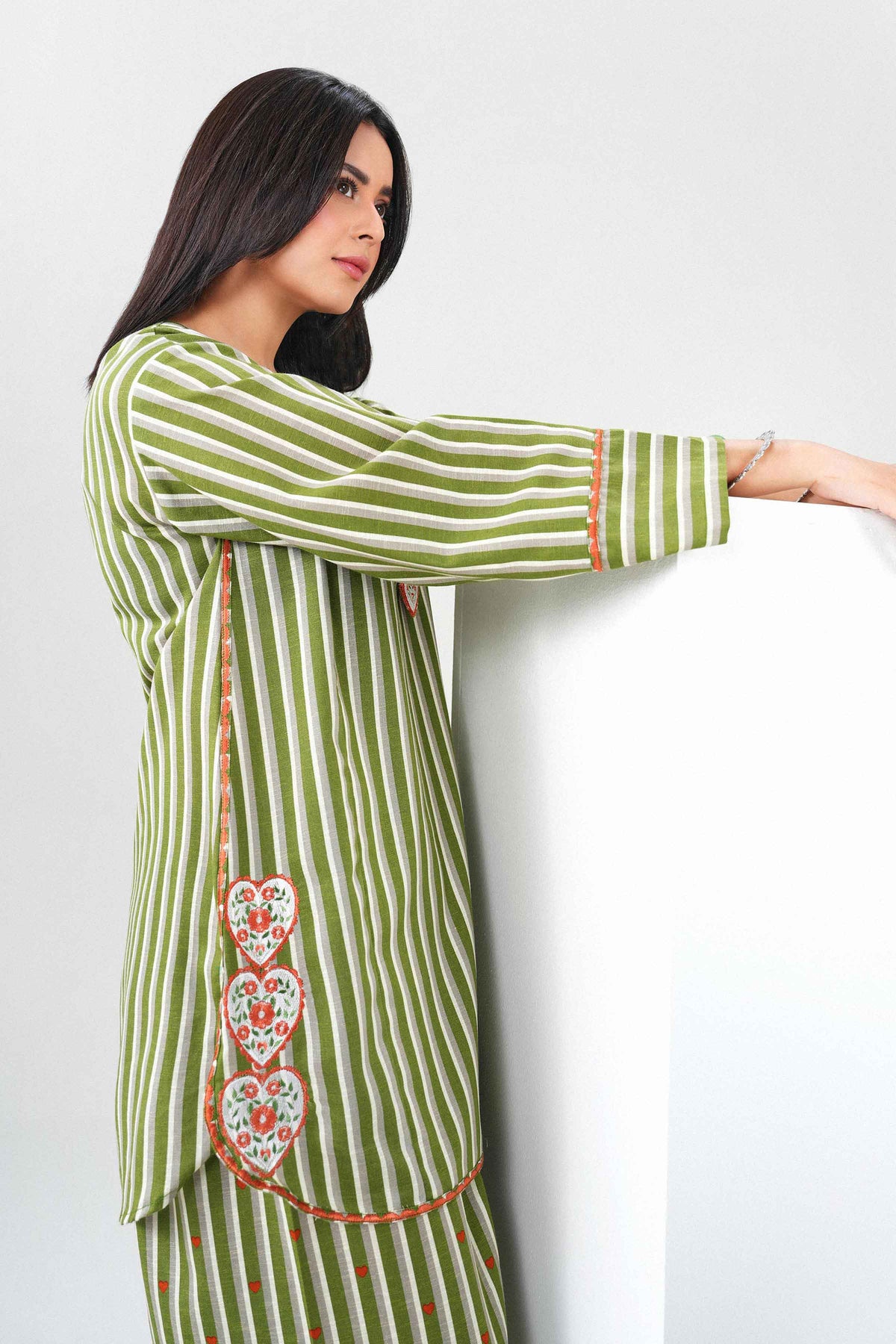 2 Piece - Printed Embroidered Suit - ST2STE-PRET26WV1-4