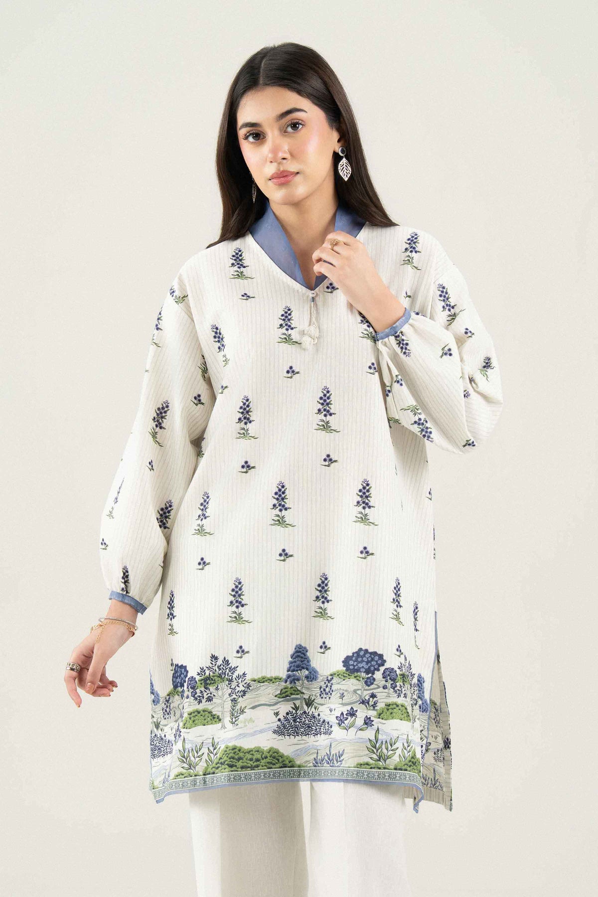 2 Piece - Printed Embroidered Suit - ST2STE-PRET26WV2-21