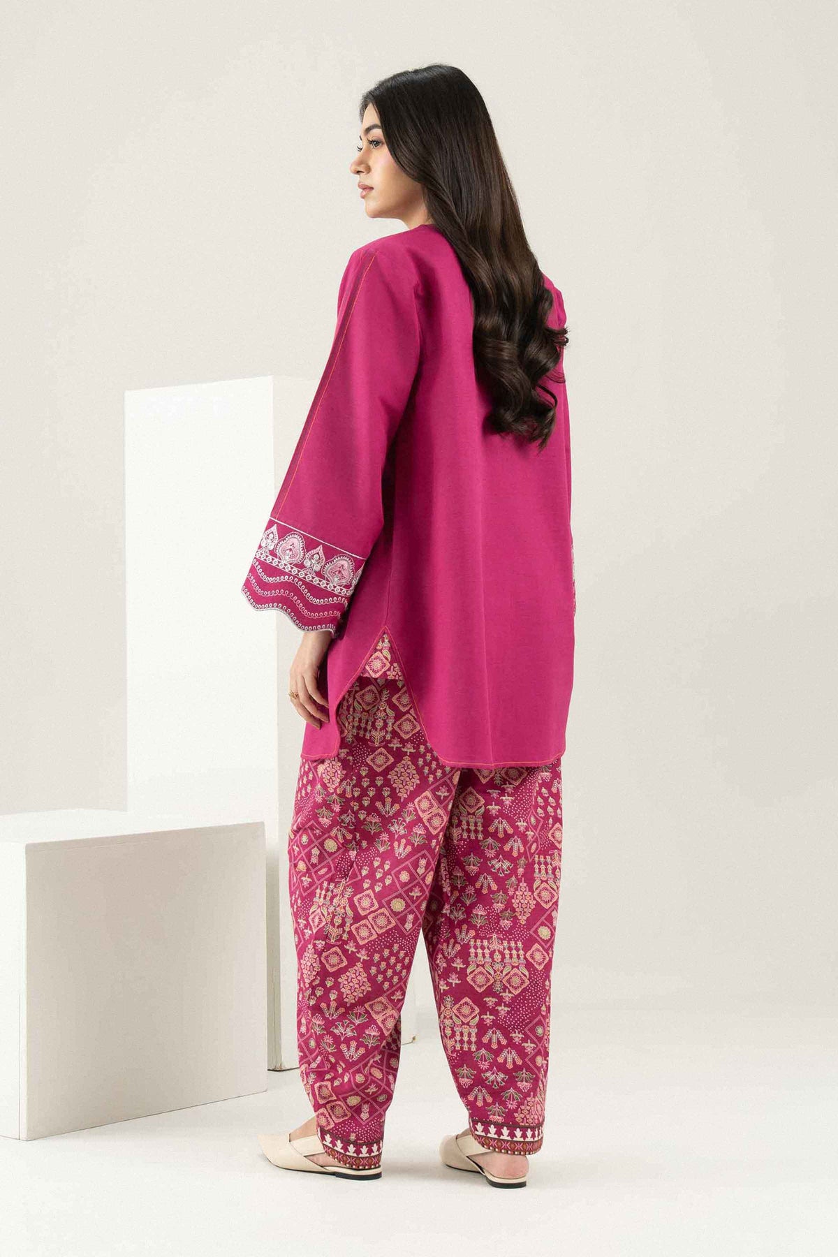 2 Piece - Printed Embroidered Suit - ST2STE-PRET26WV2-39