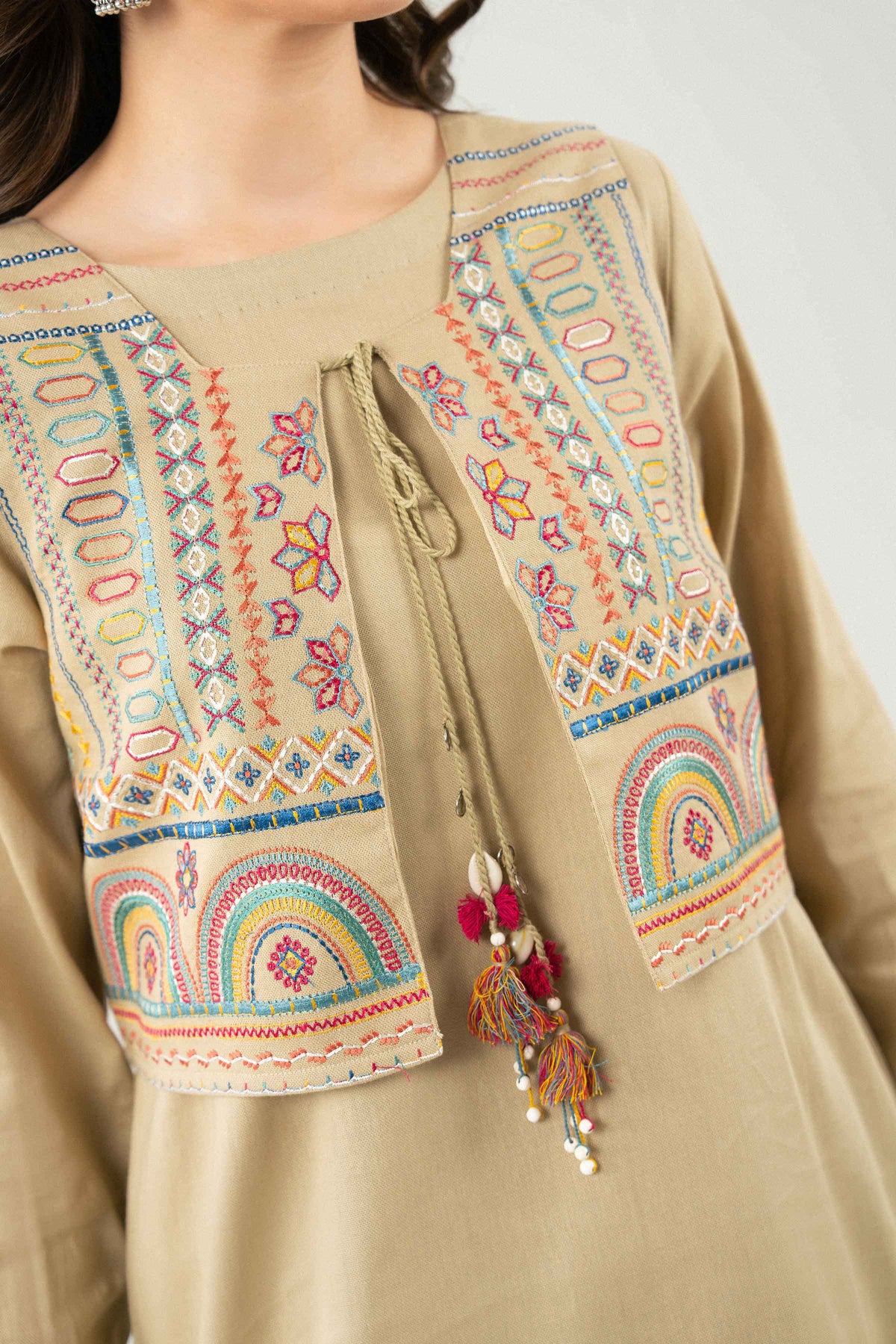 3 Piece - Embroidered Suit - ST2STE-PRET26WV2-48