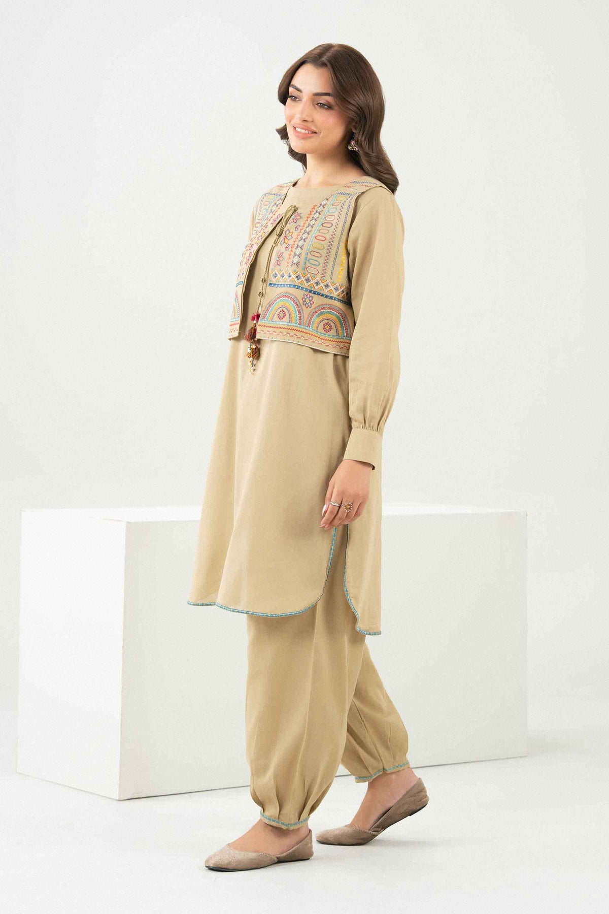 3 Piece - Embroidered Suit - ST2STE-PRET26WV2-48