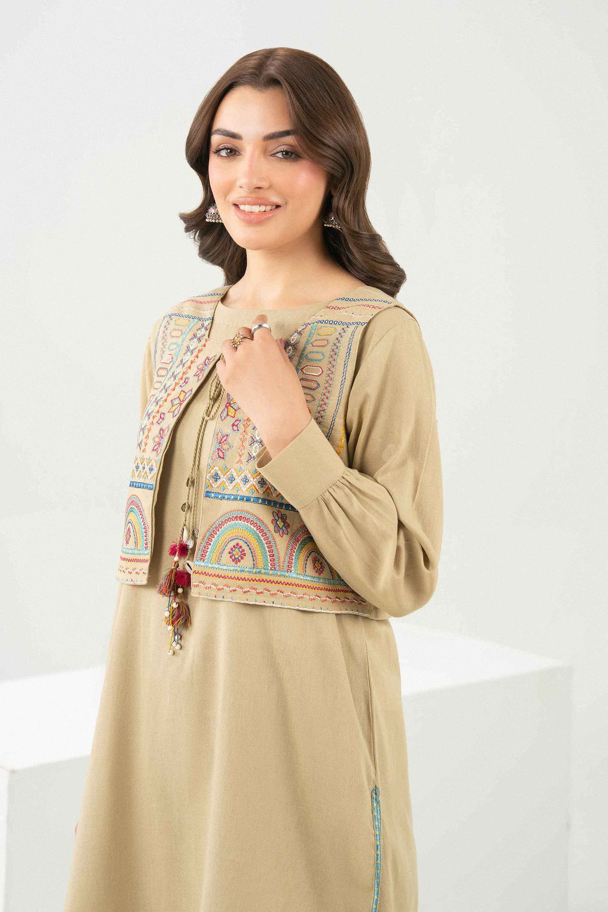 3 Piece - Embroidered Suit - ST2STE-PRET26WV2-48