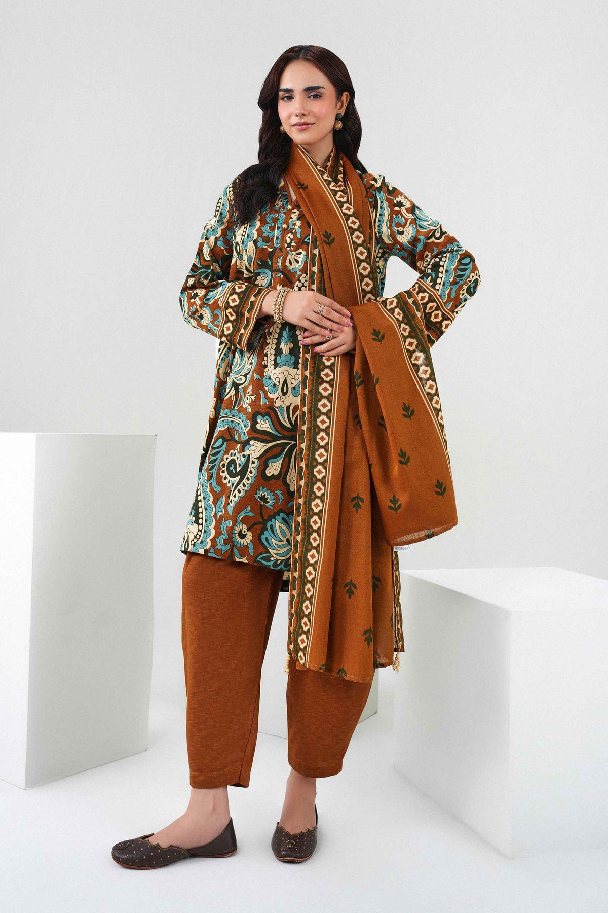 3 Piece - Printed Suit - ST3P-PRET26WV1-5
