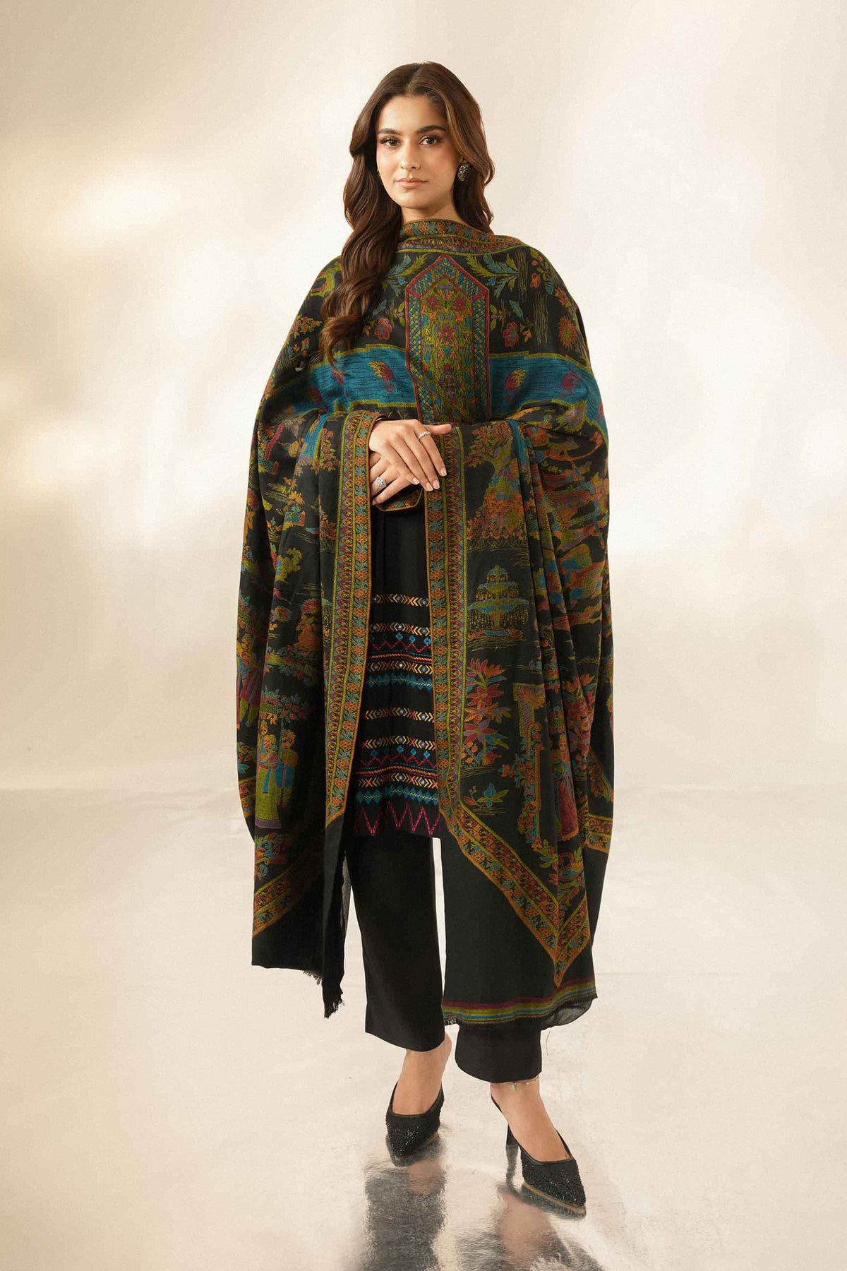 3 Piece - Embroidered Suit - ST3PE-LUXE26WV1-10